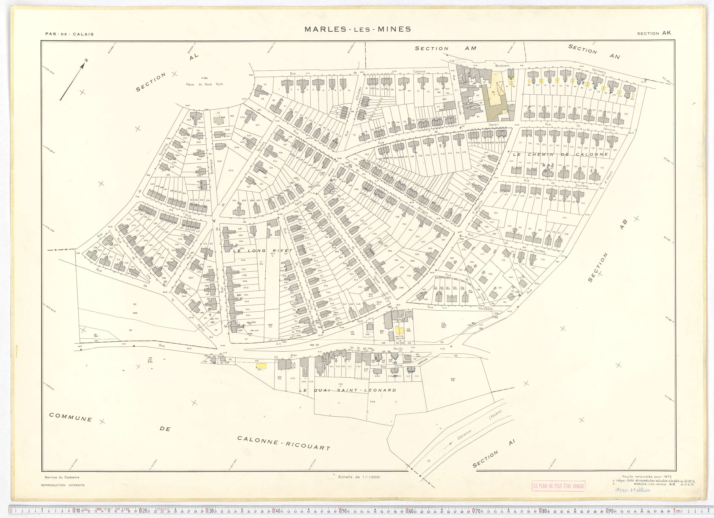 Marles-les-Mines - Section AK.