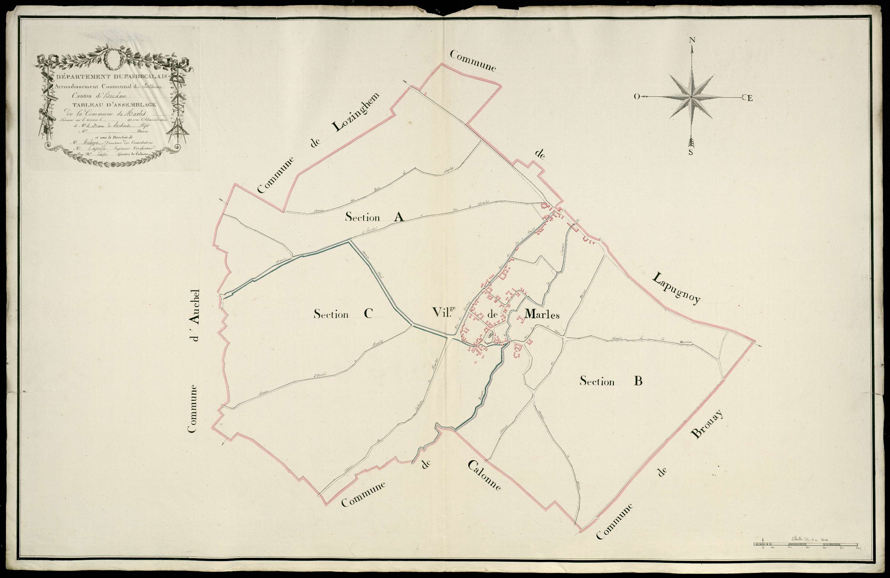 Marles-les-Mines - Tableau d'assemblage