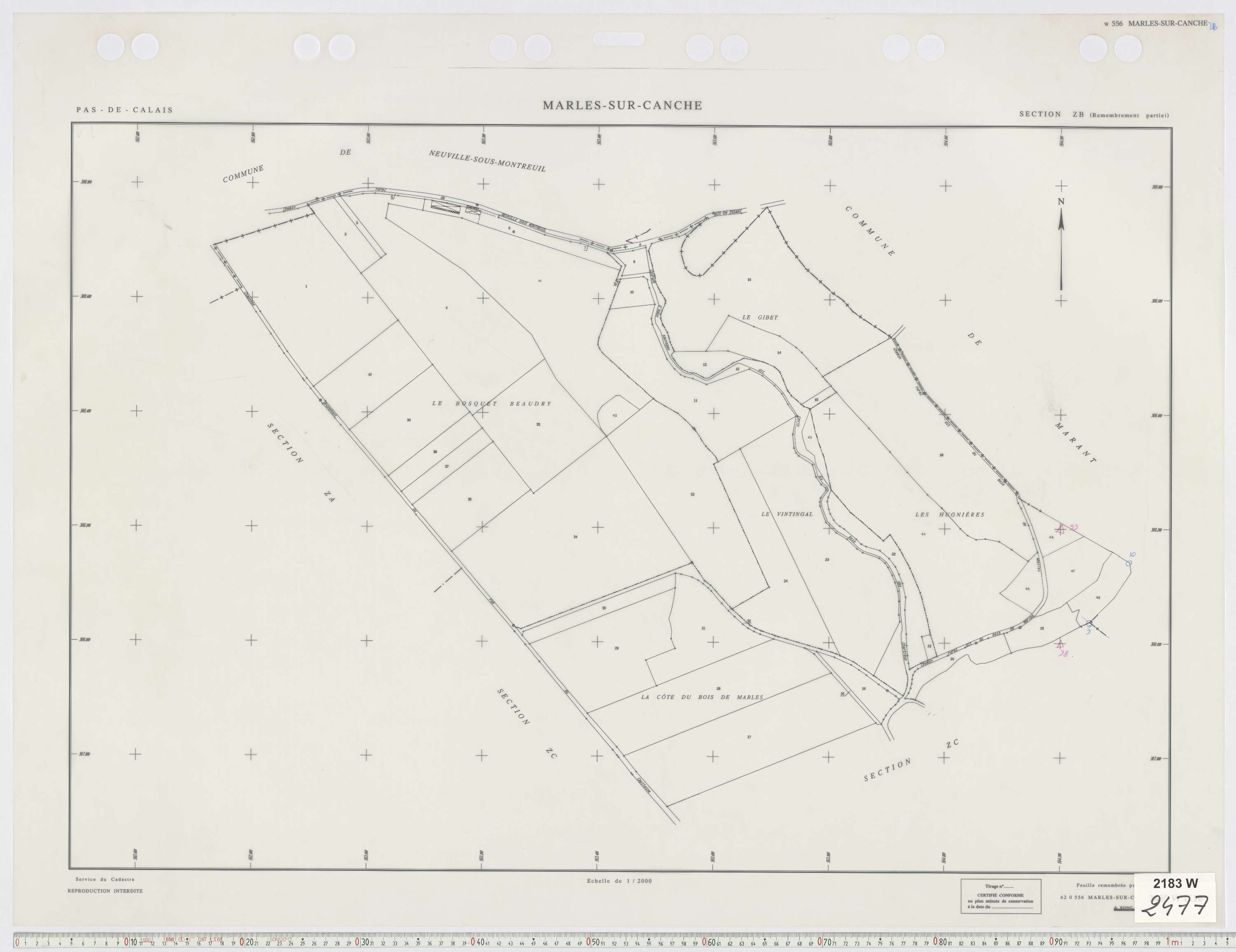 Marles-sur-Canche - Section ZB.