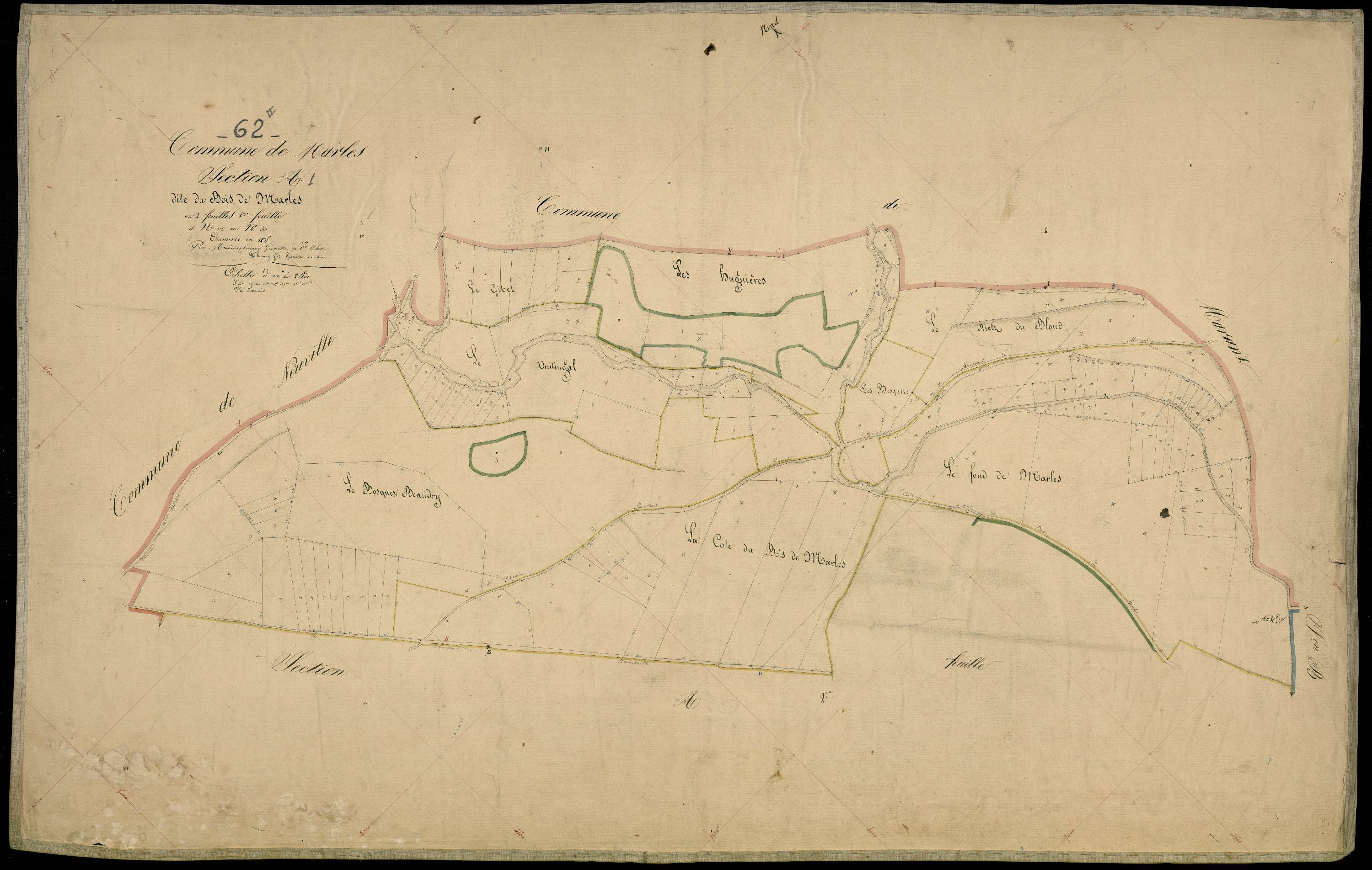 Marles-sur-Canche - Section A, 1re feuille