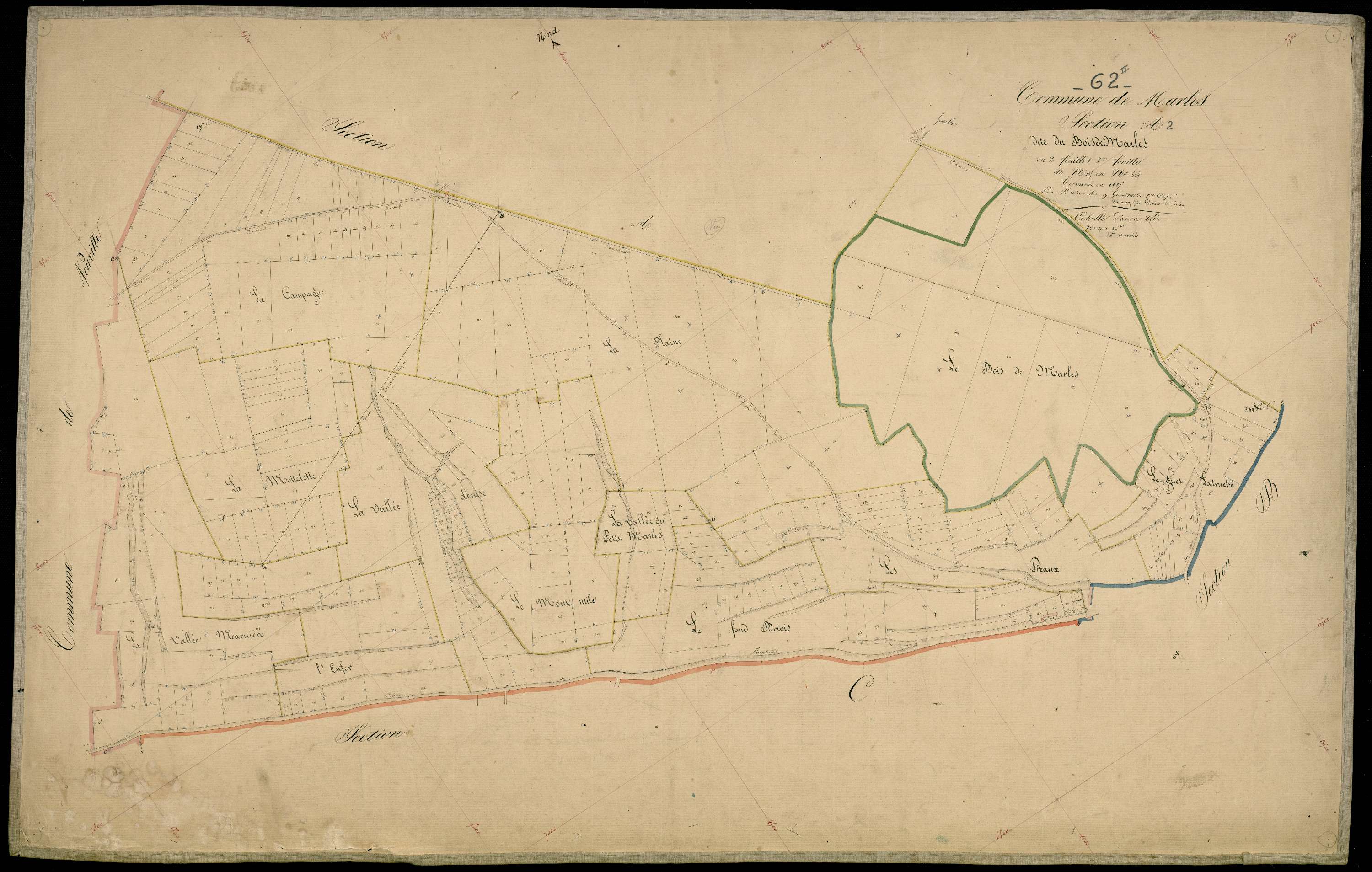 Marles-sur-Canche - Section A, 2e feuille