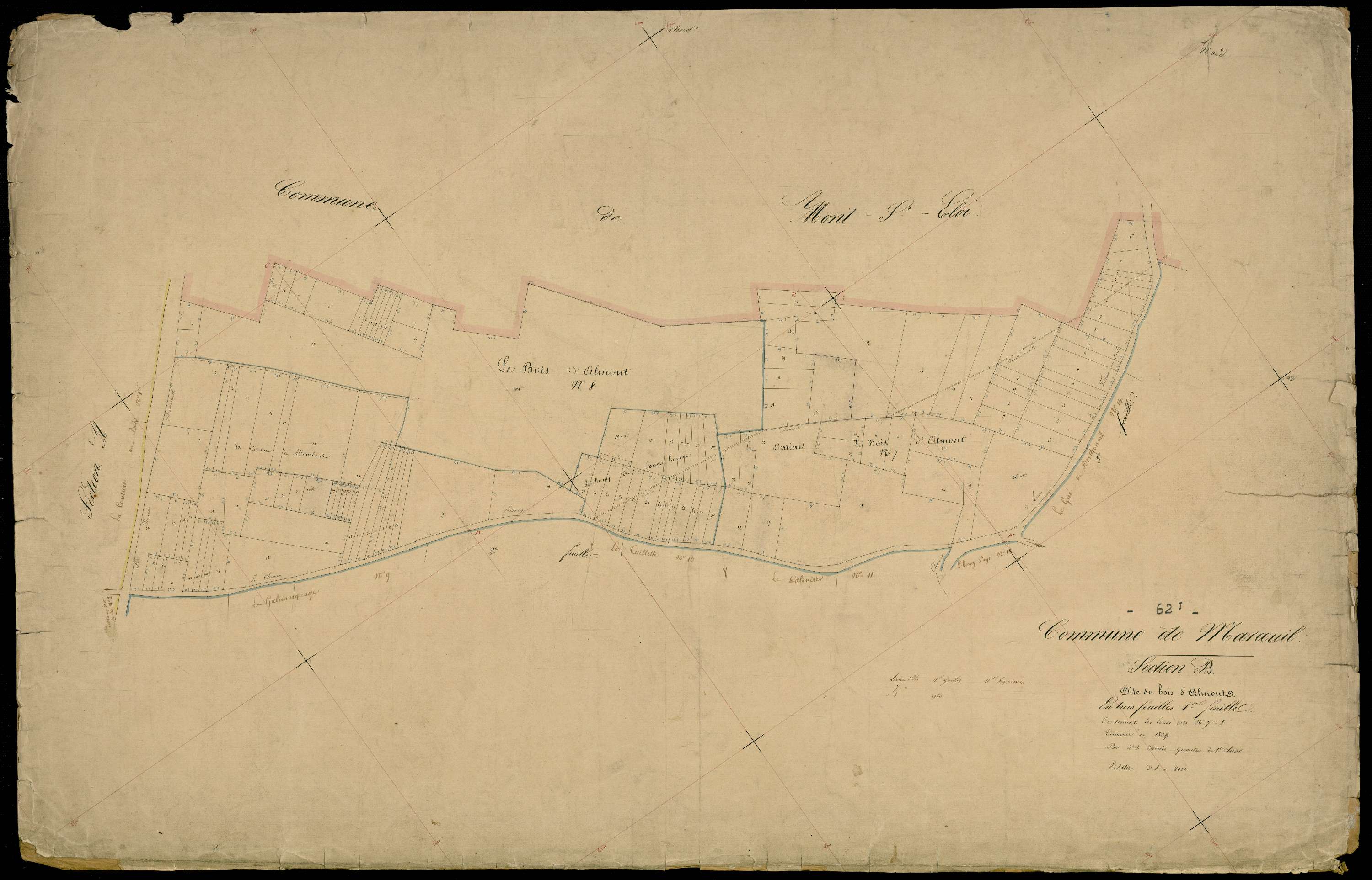 Marœuil - Section B, 1re feuille