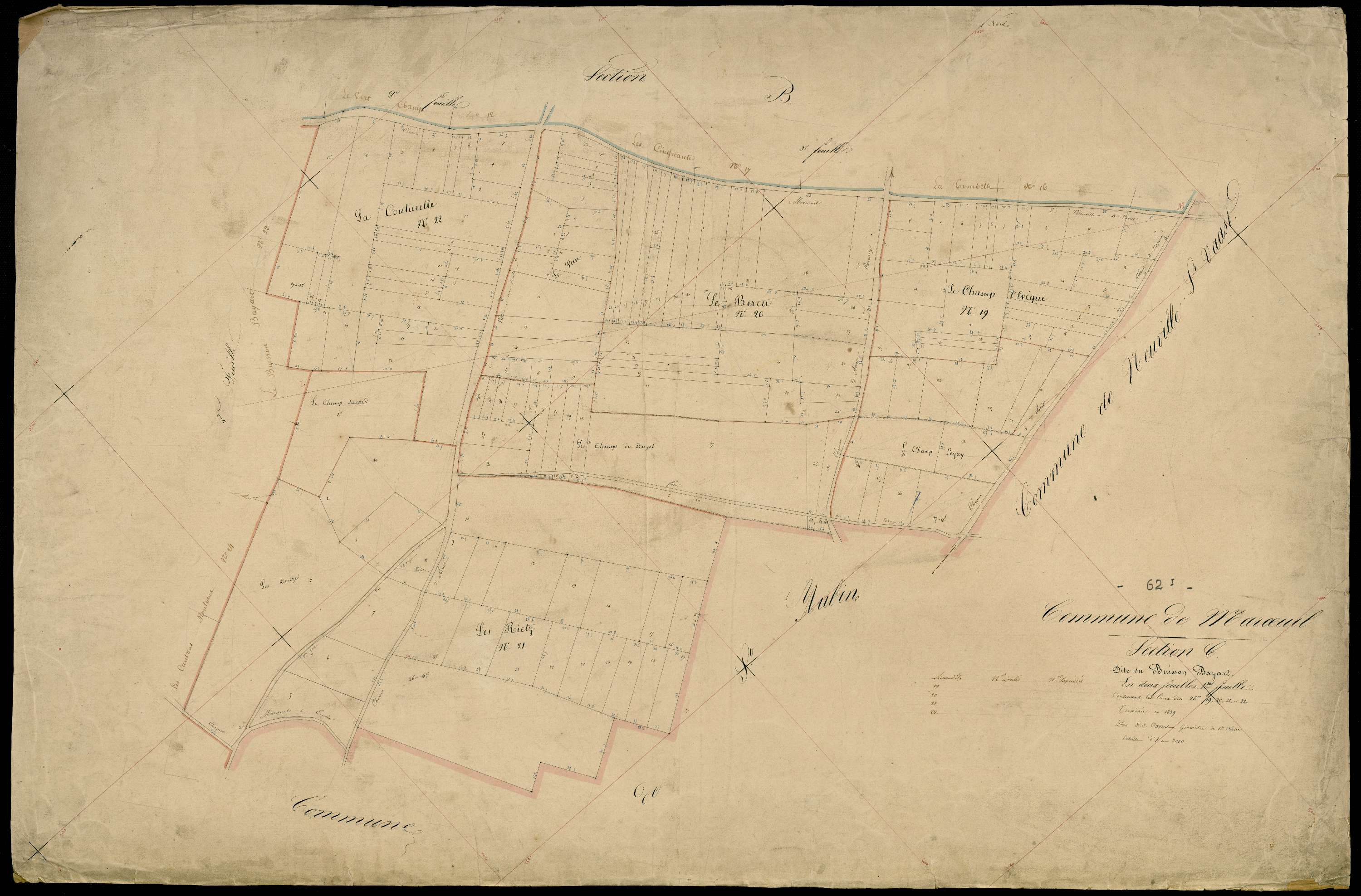 Marœuil - Section C, 1re feuille