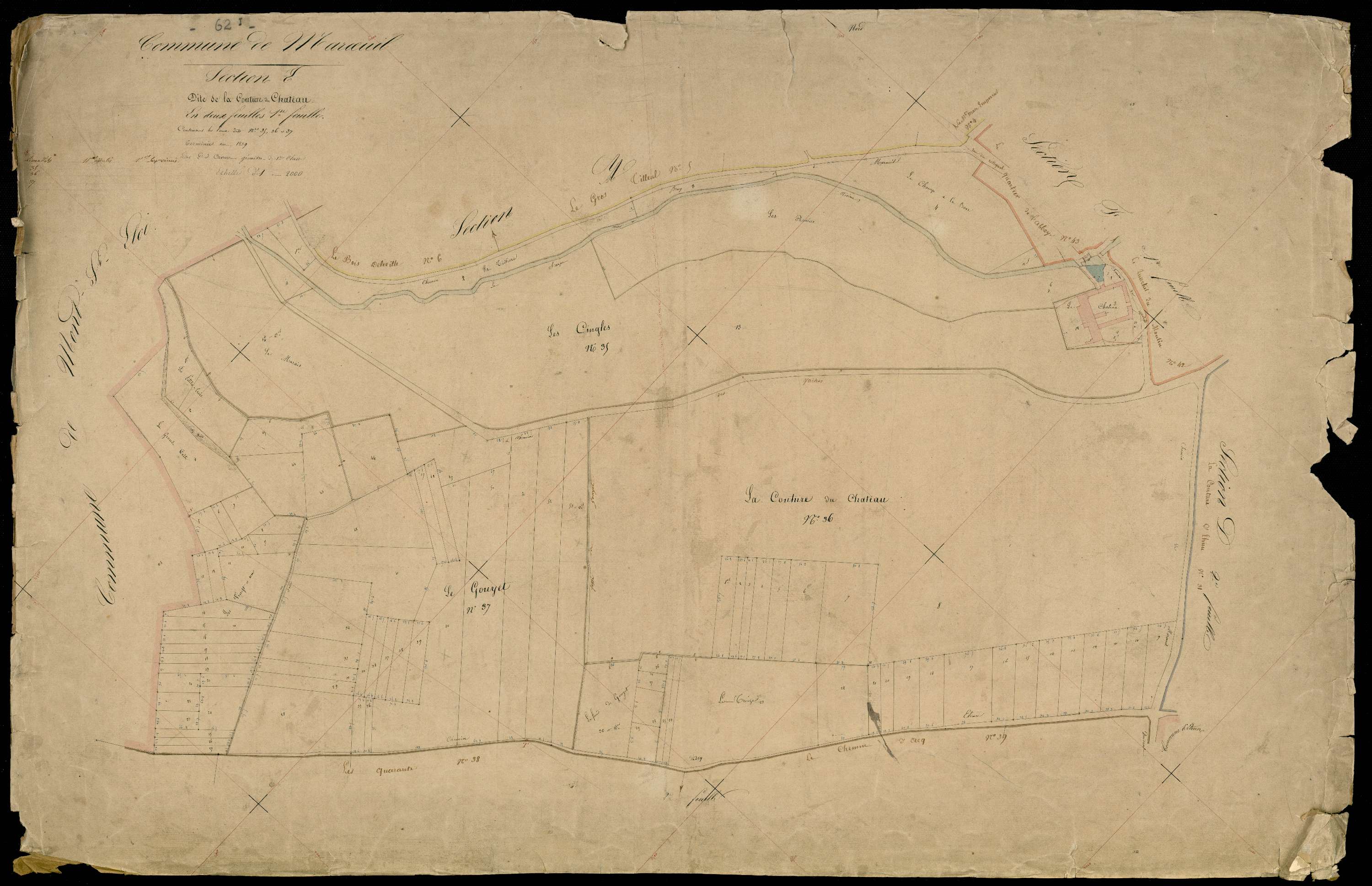 Marœuil - Section E, 1re feuille