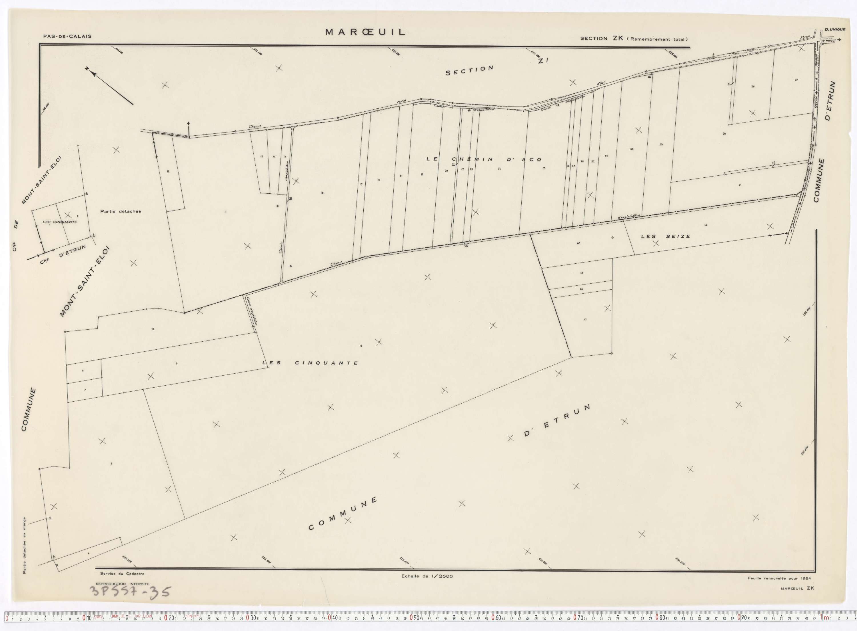 Marœuil - Section ZK.
