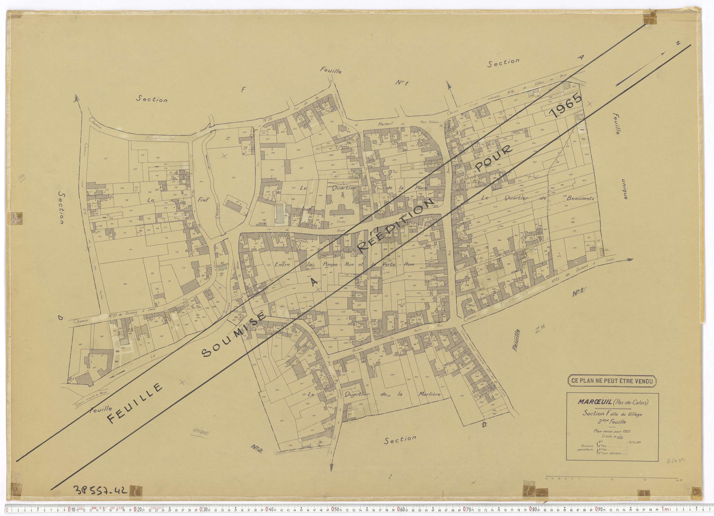 Marœuil - Section F, feuille 2.