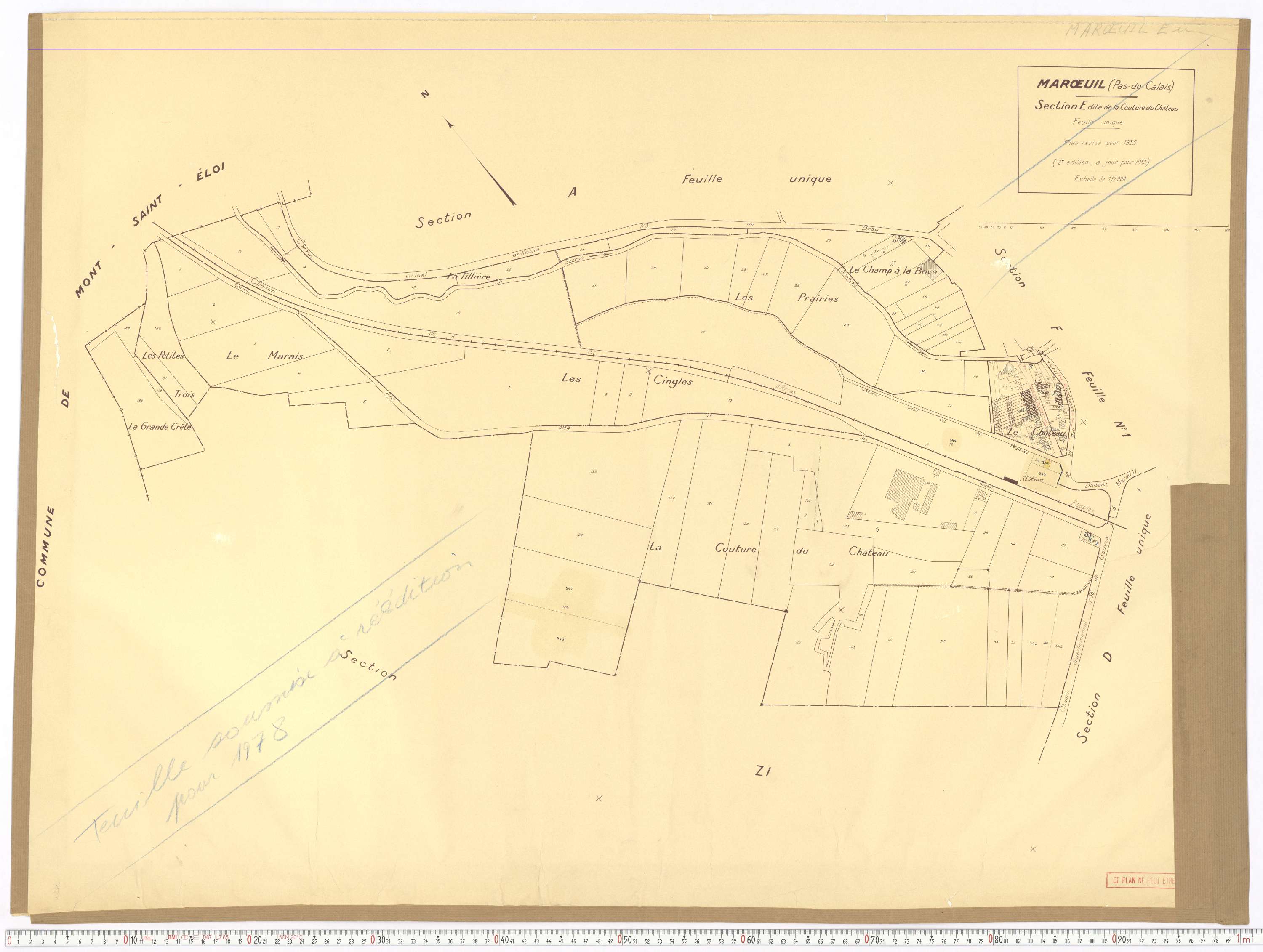 Marœuil - Section E.