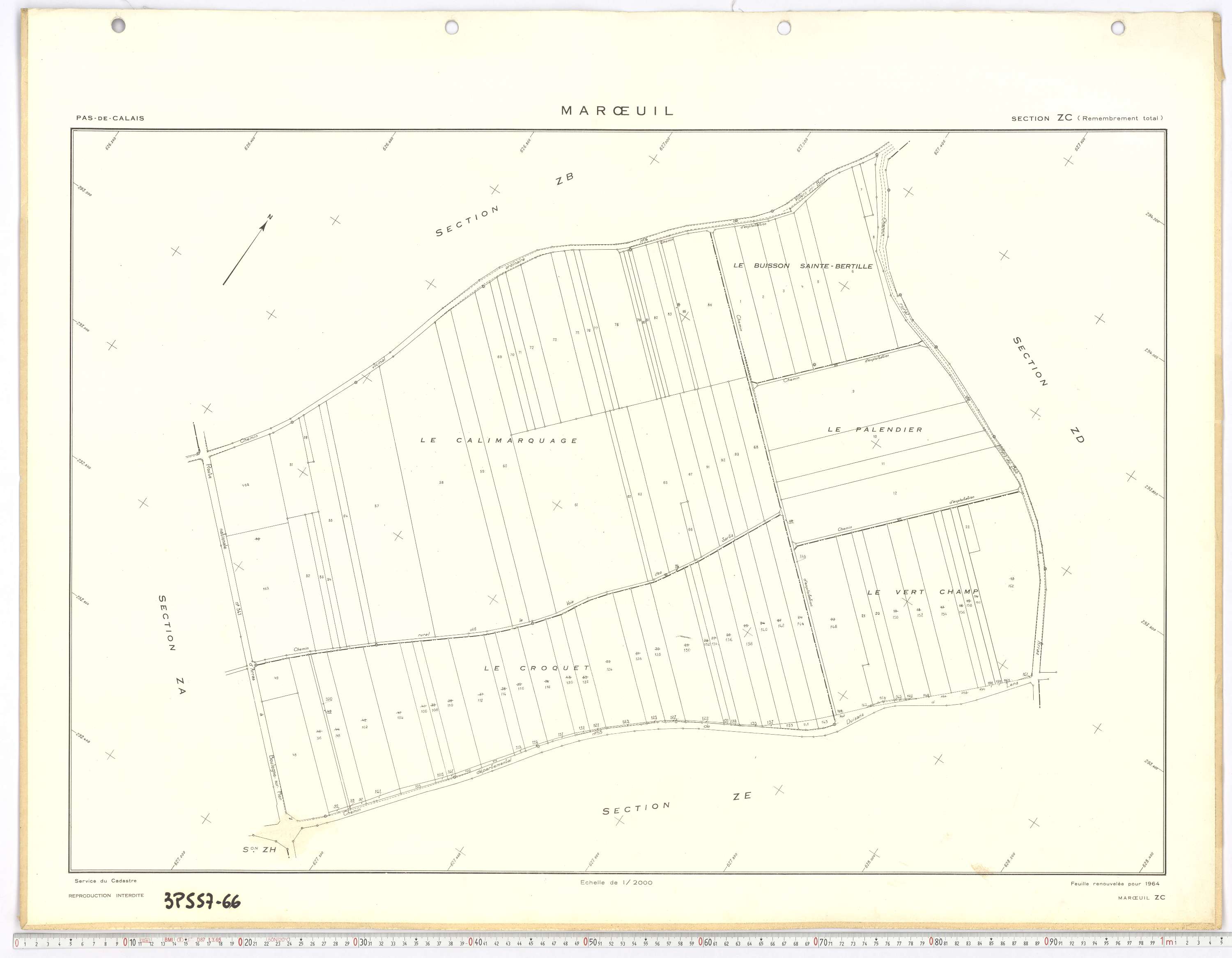 Marœuil - Section ZC.