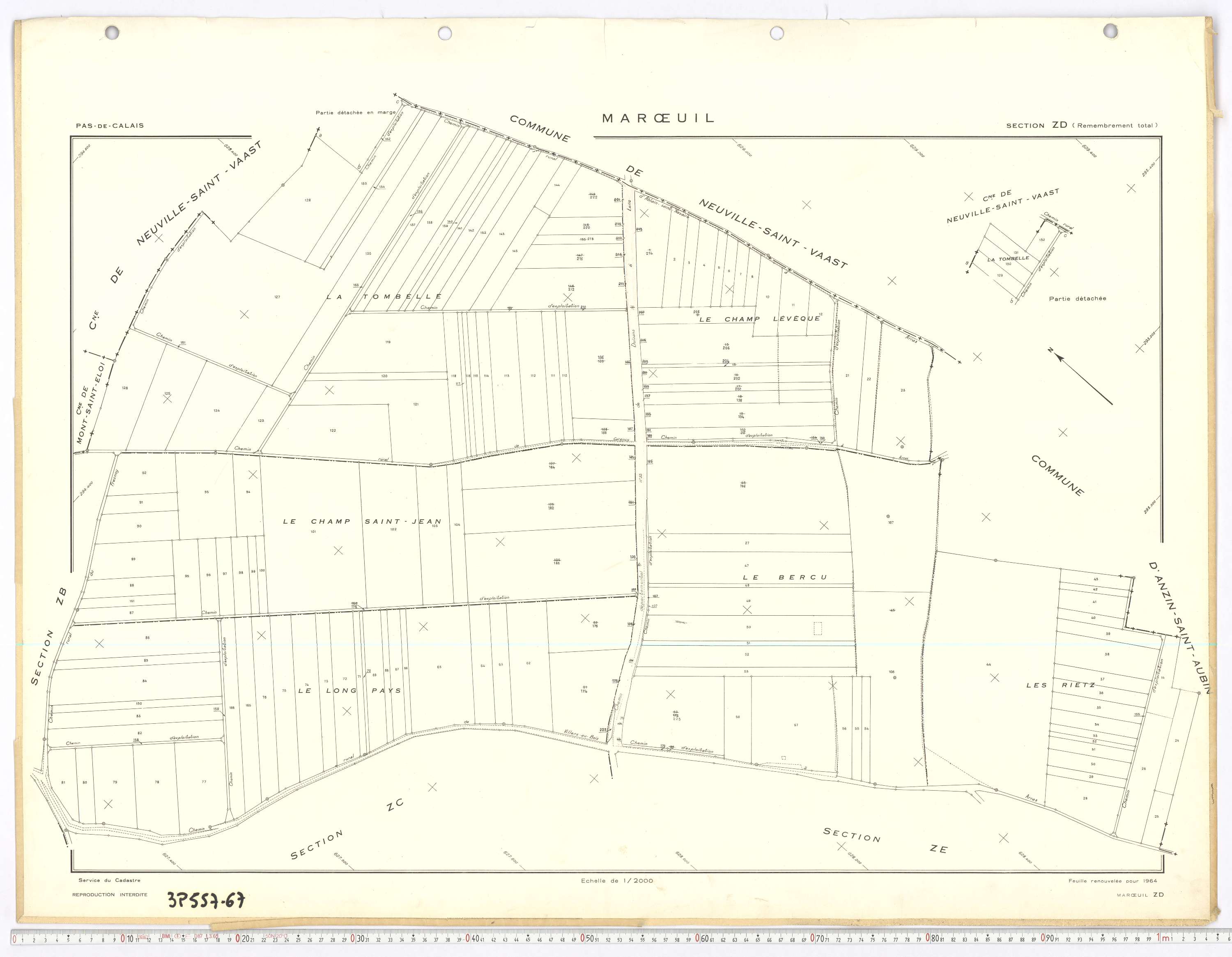 Marœuil - Section ZD.