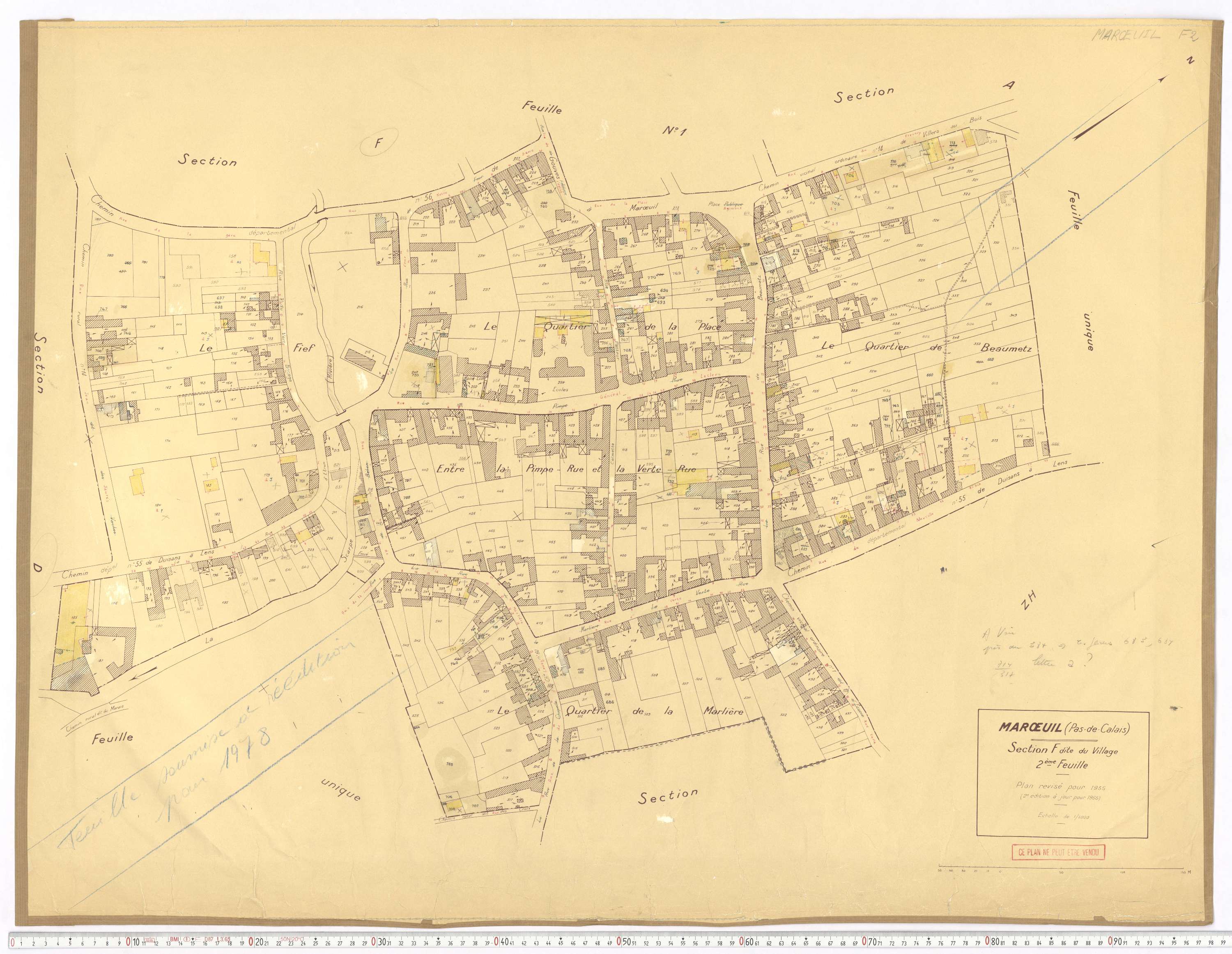 Marœuil - Section F, feuille 2.