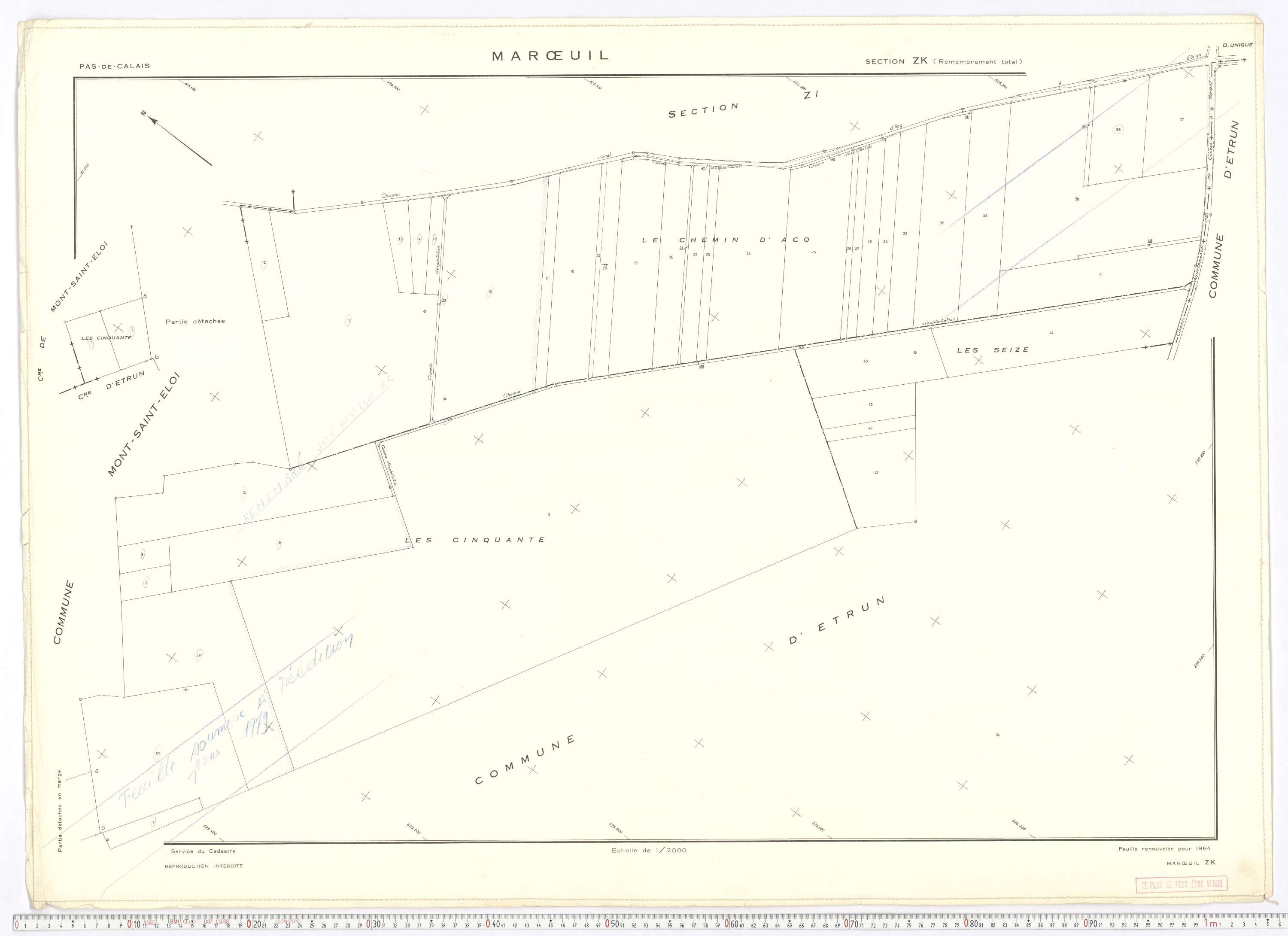 Marœuil - Section ZK.