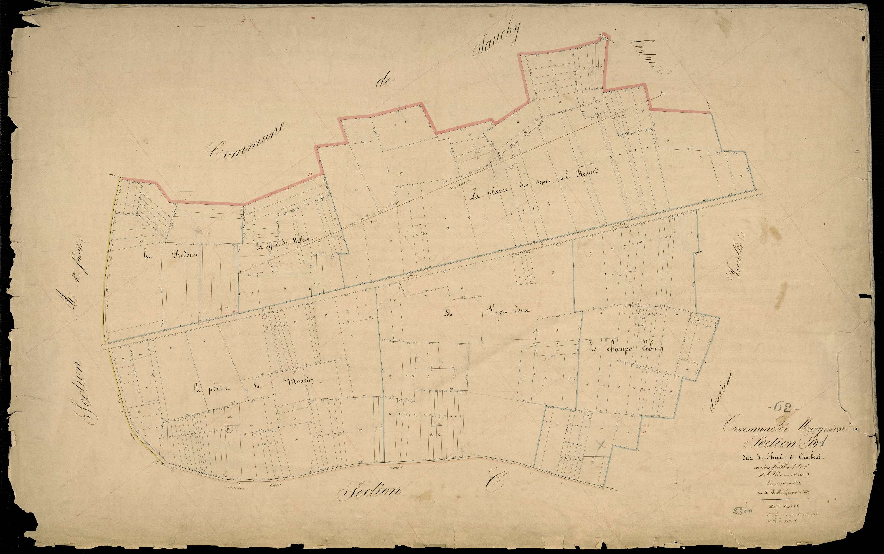 Marquion - Section B, 1re feuille