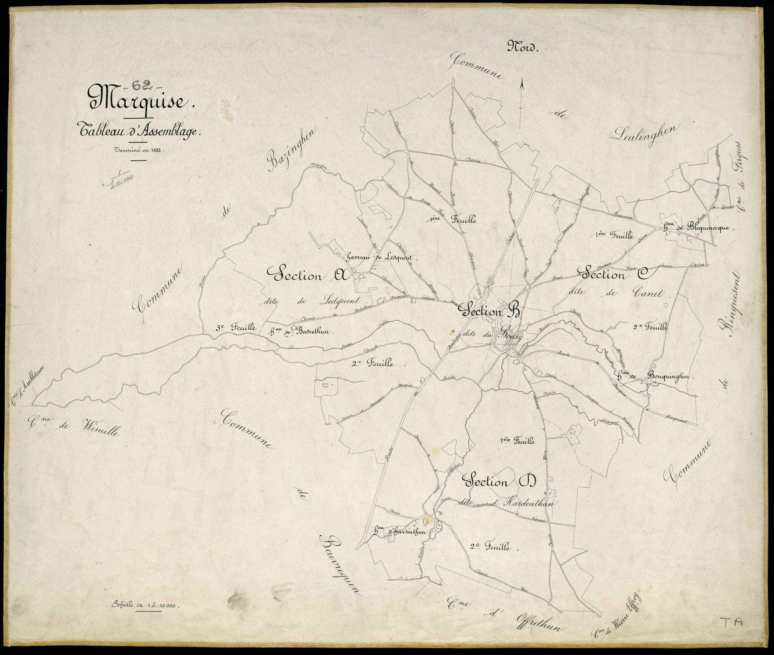 Marquise - Tableau d'assemblage
