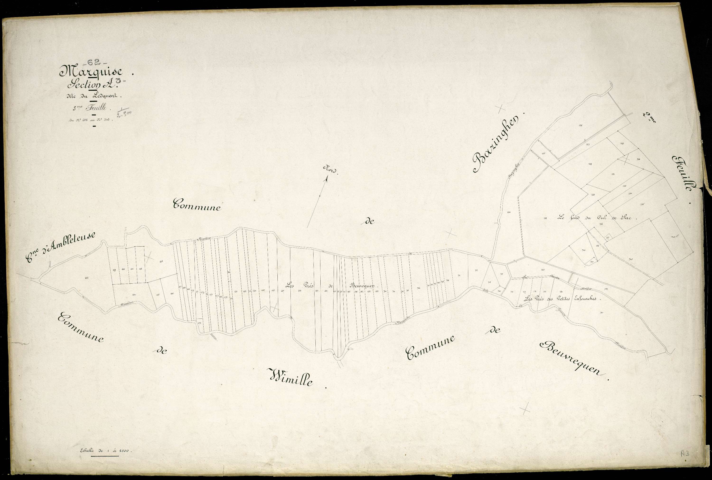 Marquise - Section A, 3e feuille