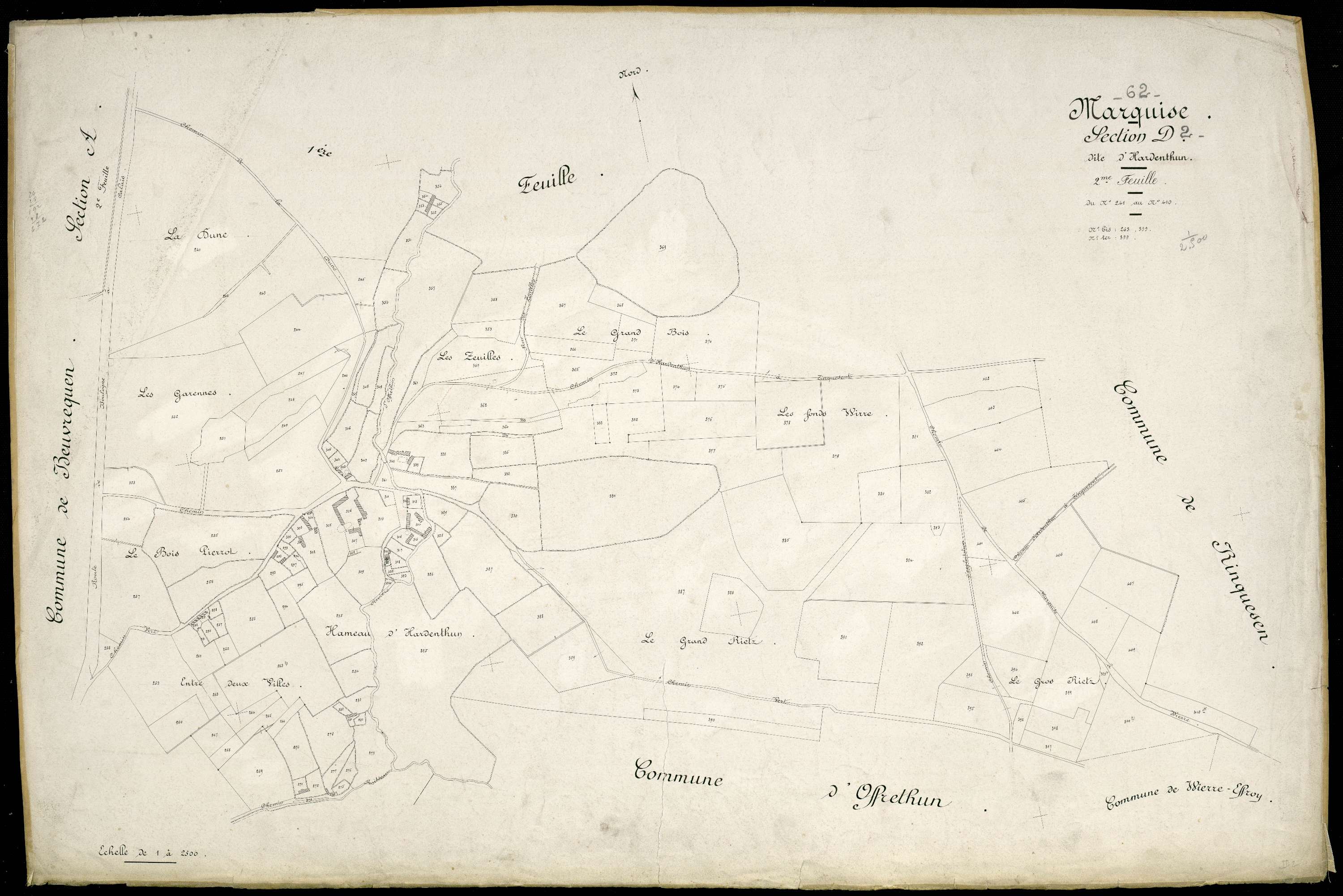 Marquise - Section D, 2e feuille