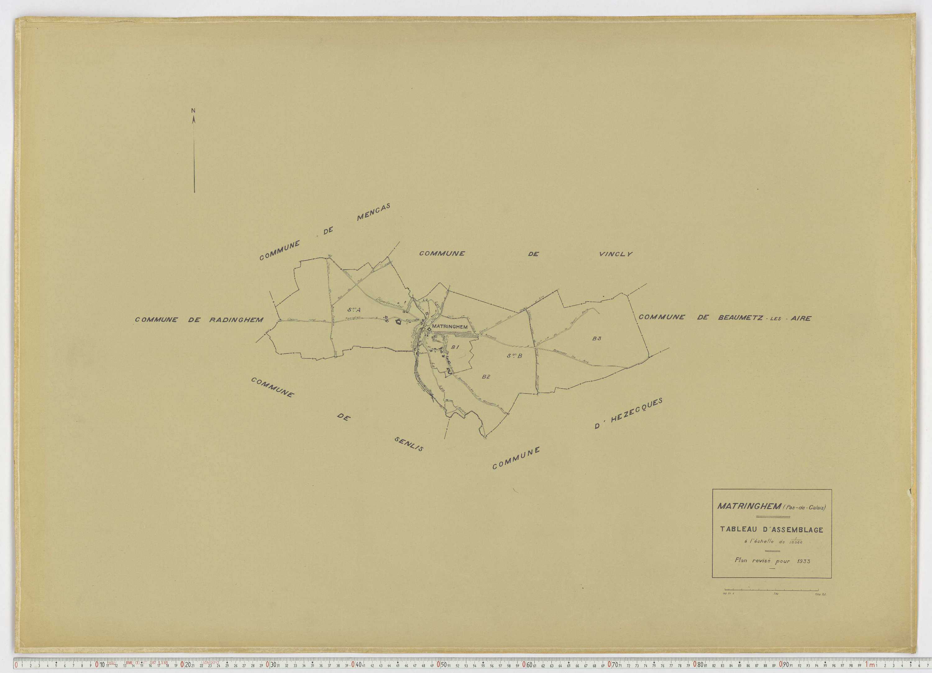 Matringhem - Tableau d'assemblage.