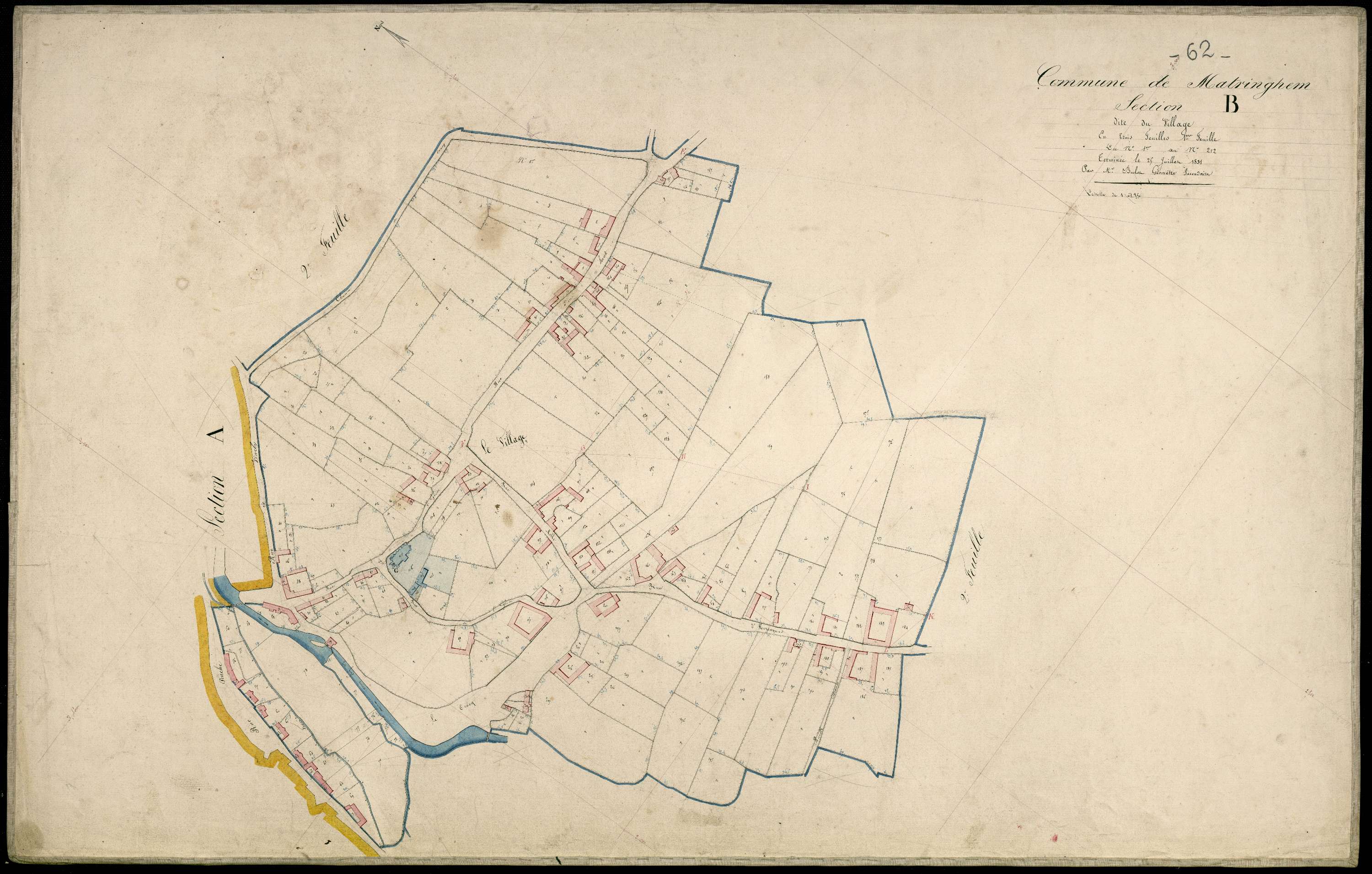 Matringhem - Section B, 1re feuille