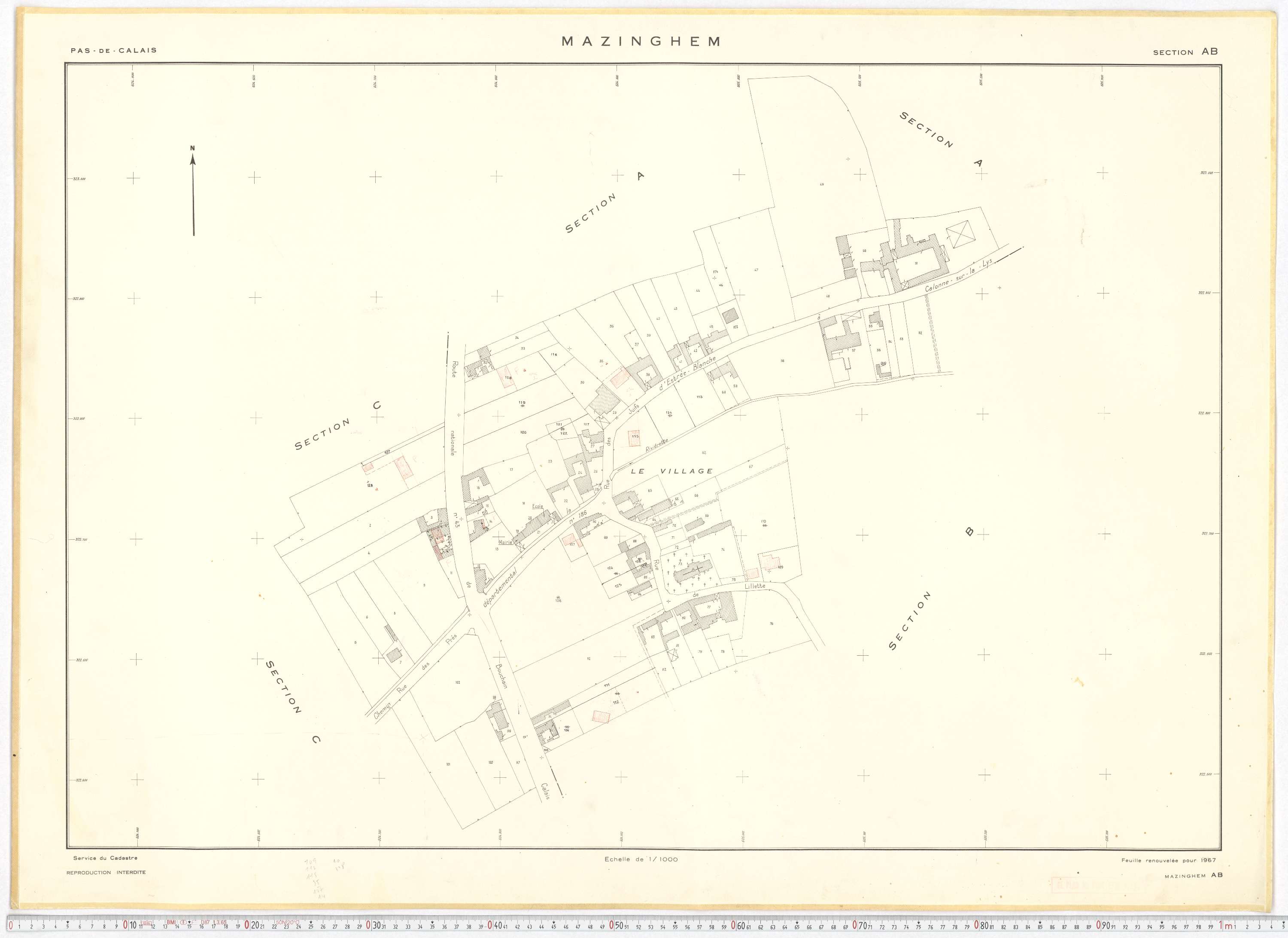 Mazinghem - Section AB.