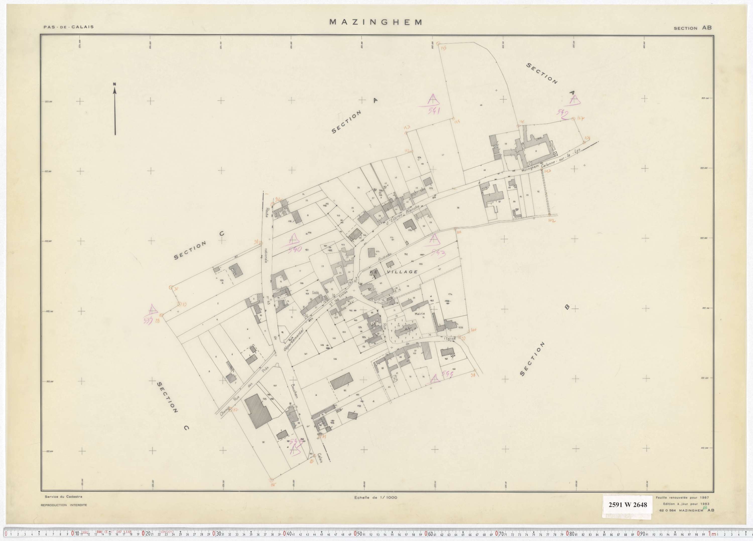 Mazinghem - Section AB.