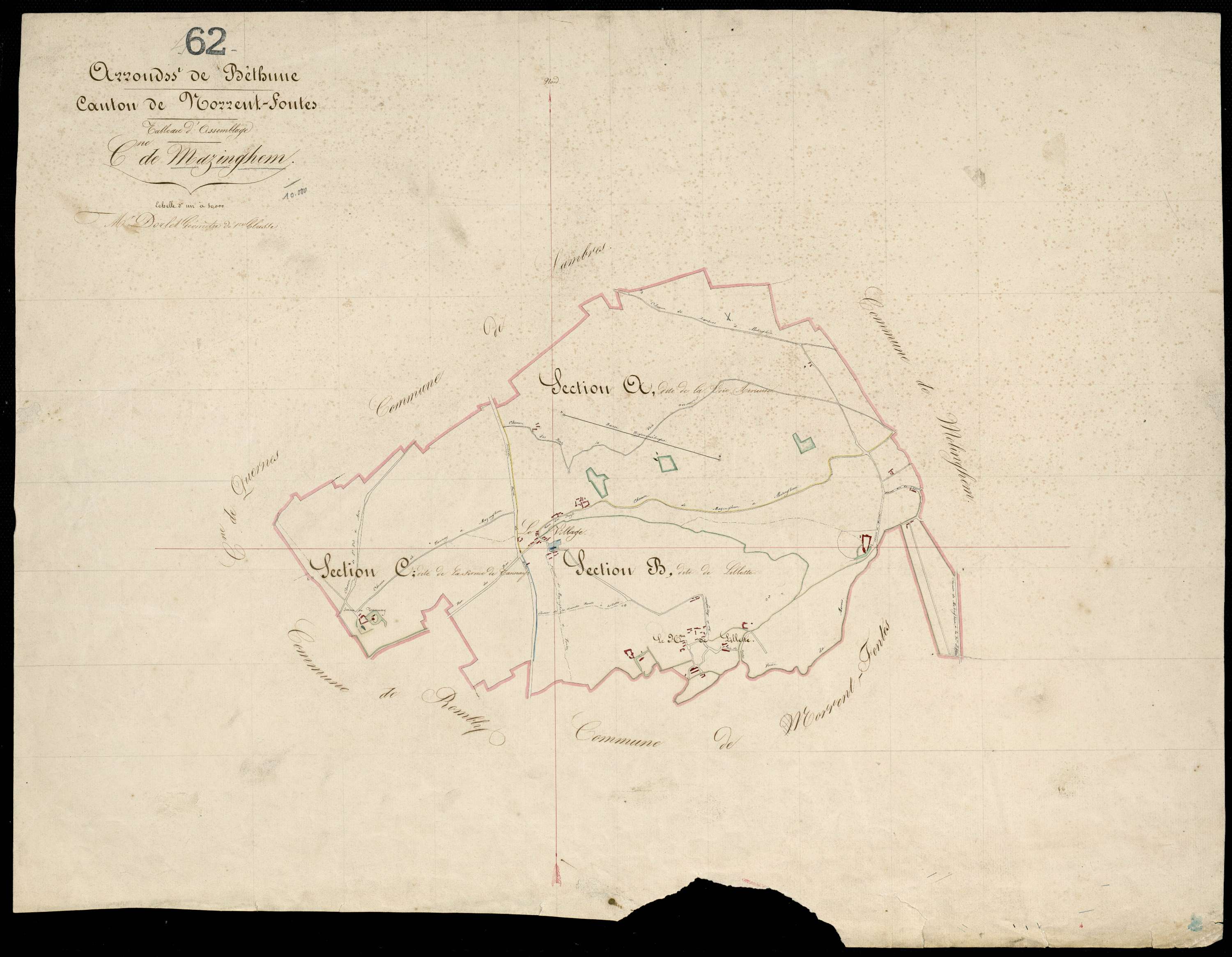 Mazinghem - Tableau d'assemblage