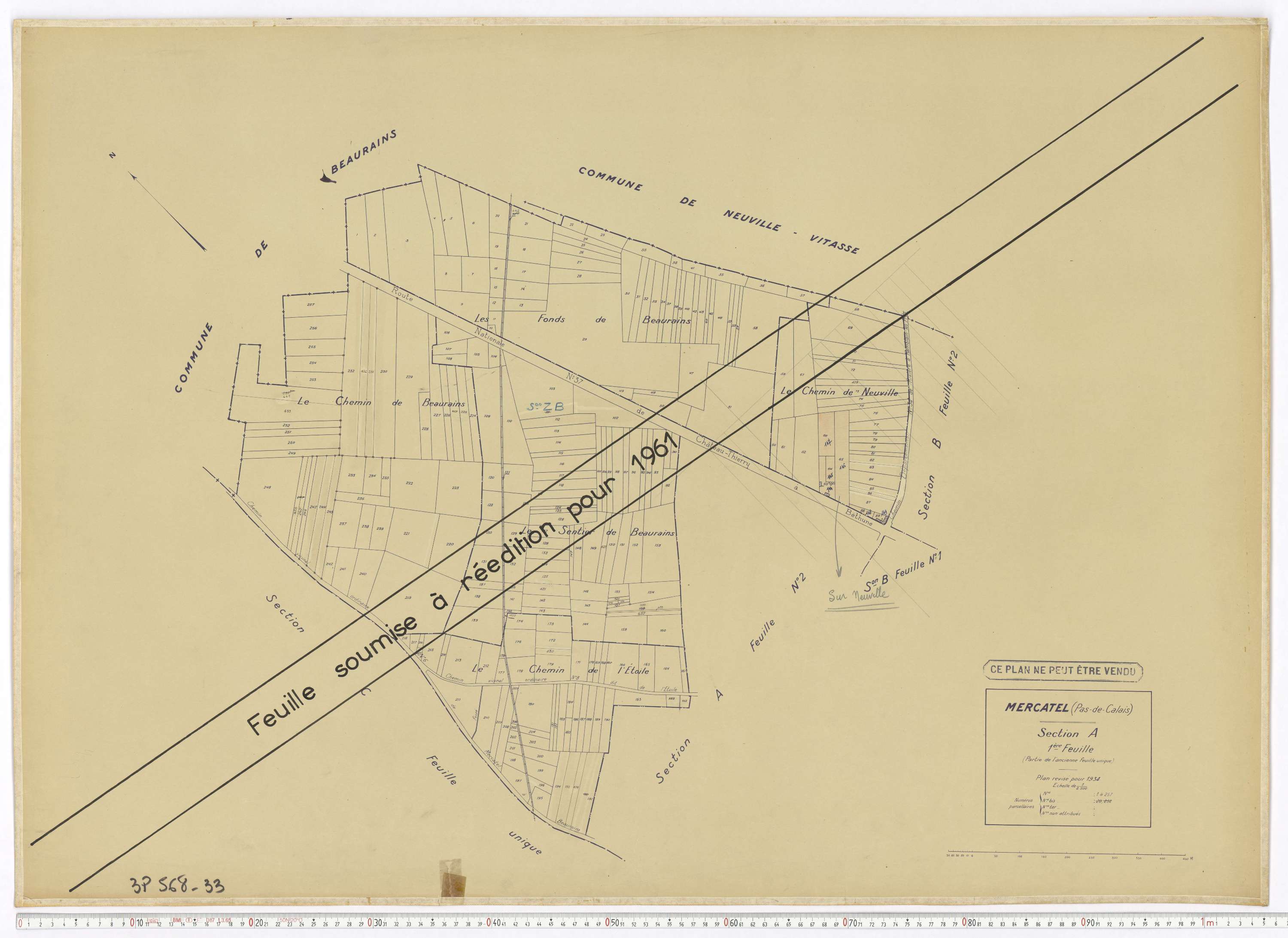 Mercatel - Section A, feuille 1.