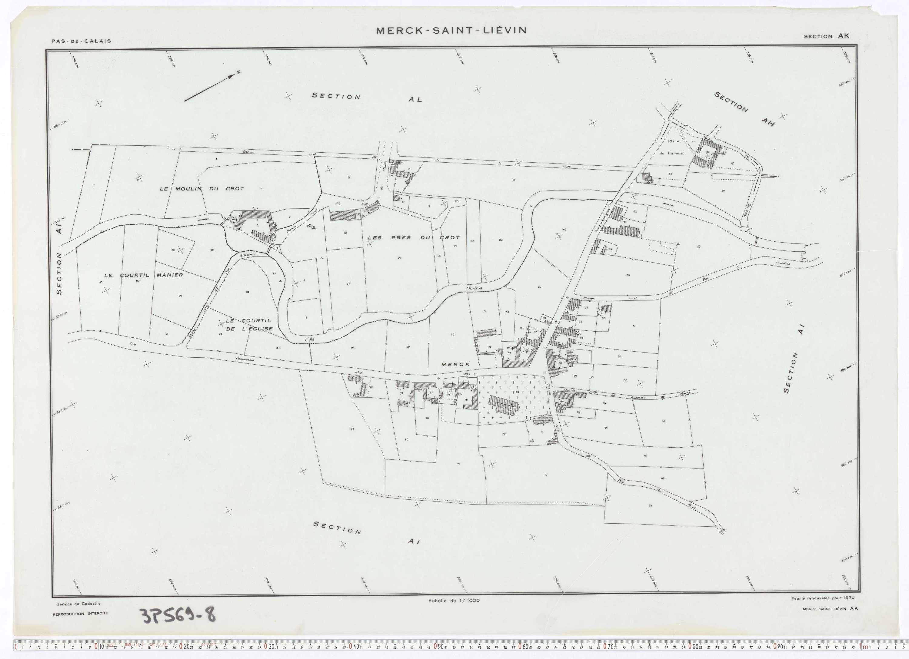 Merck-Saint-Liévin - Section AK.