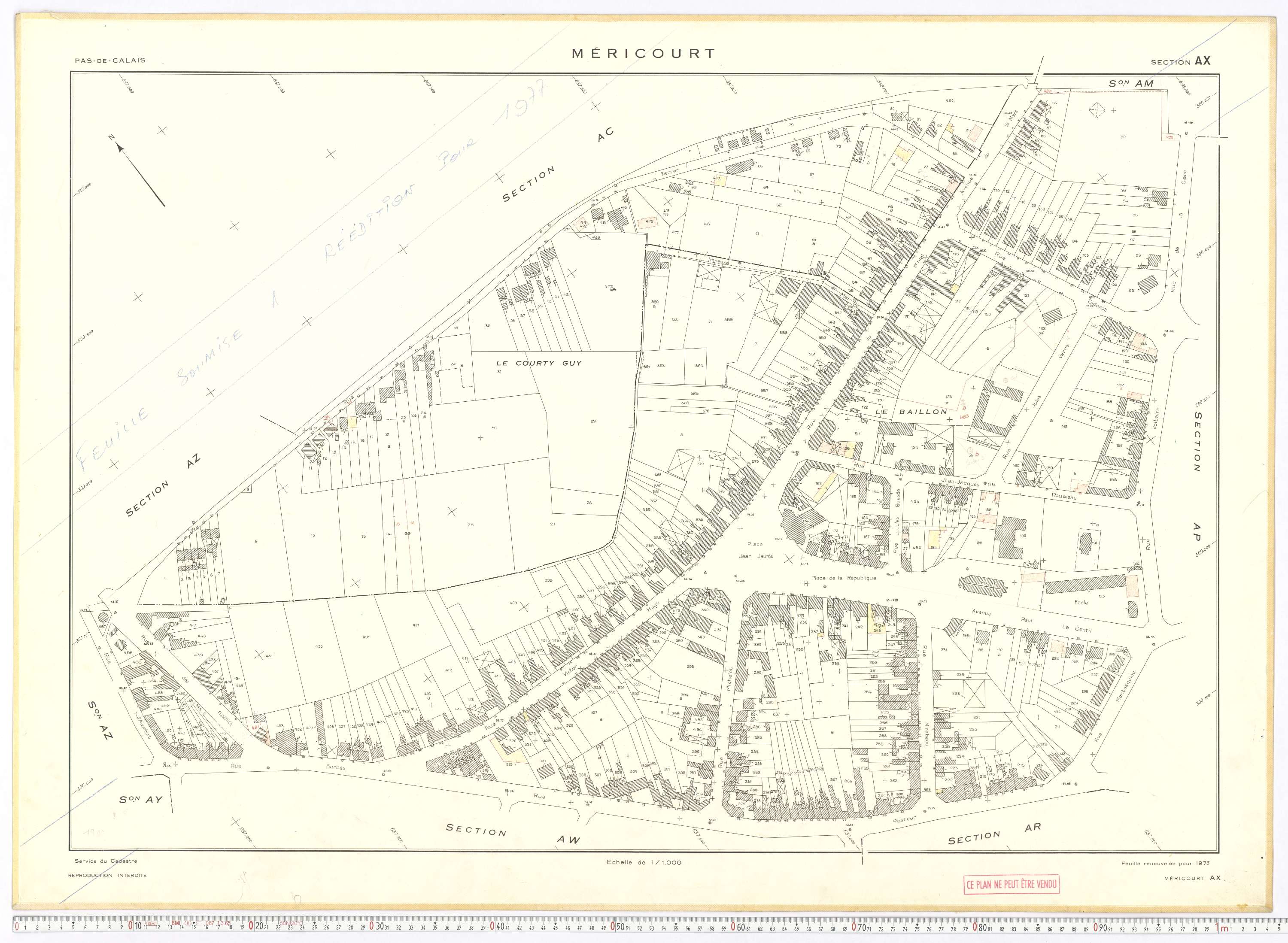 Méricourt - Section AX.