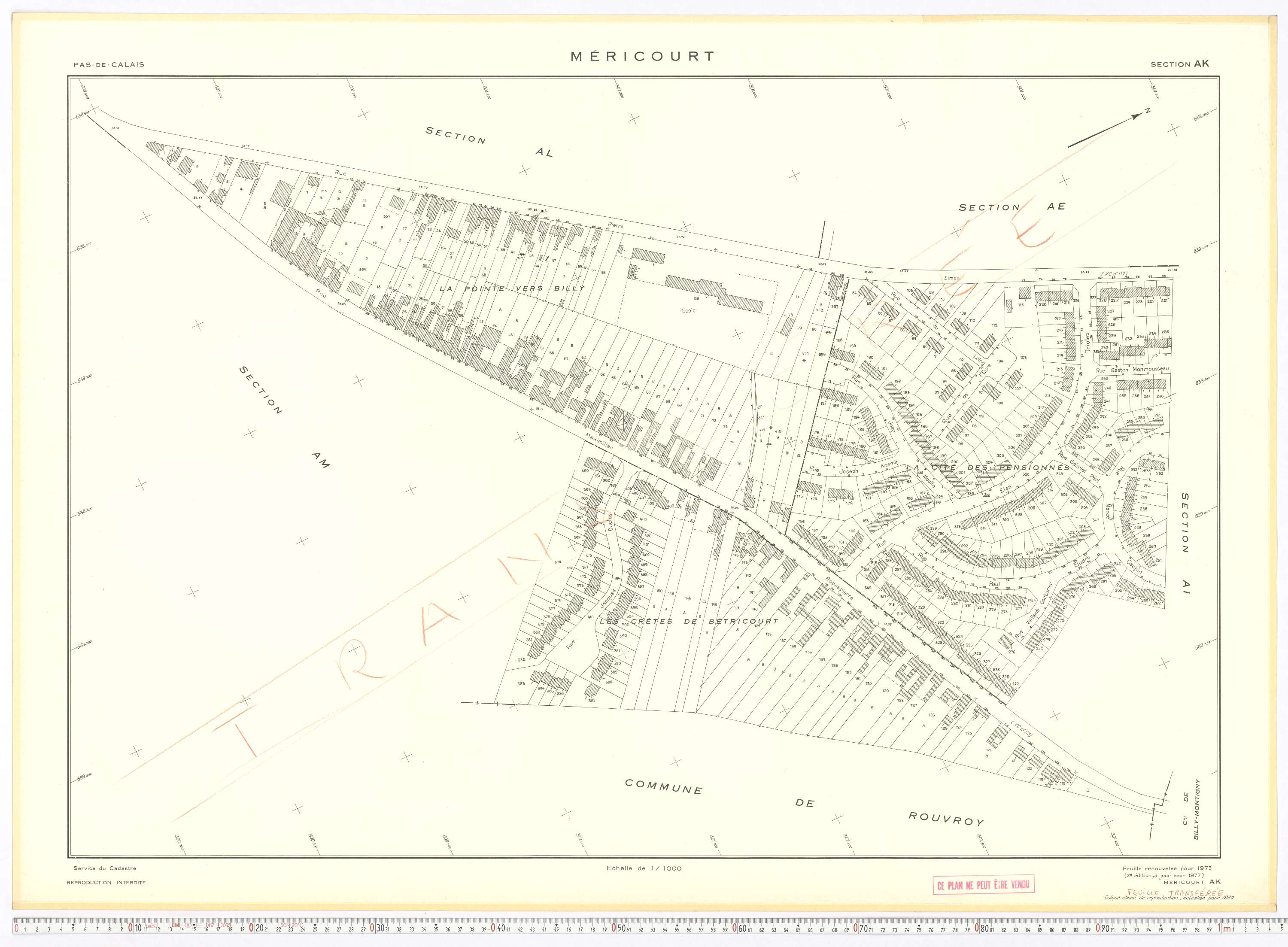 Méricourt - Section AK.