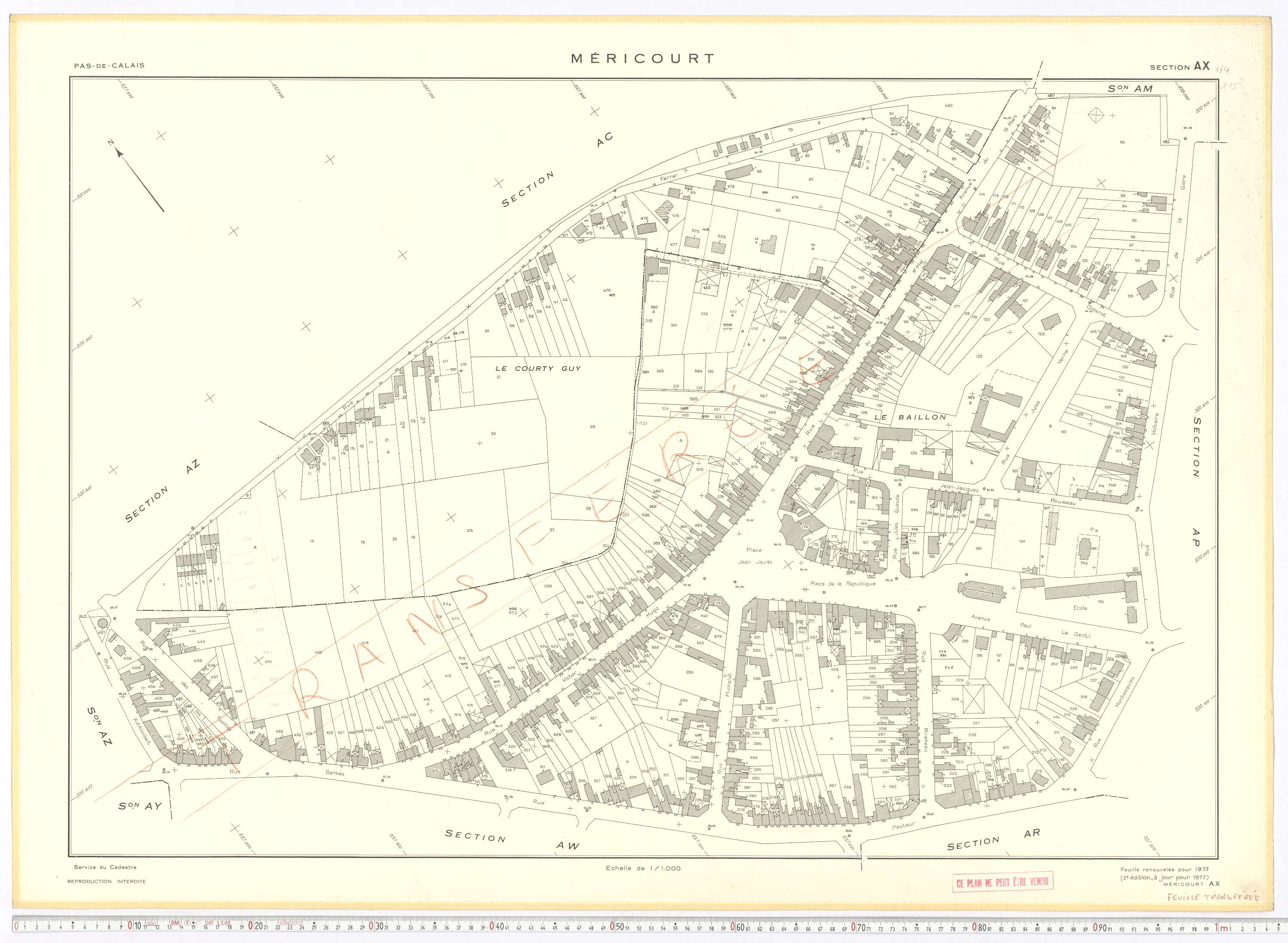 Méricourt - Section AX.
