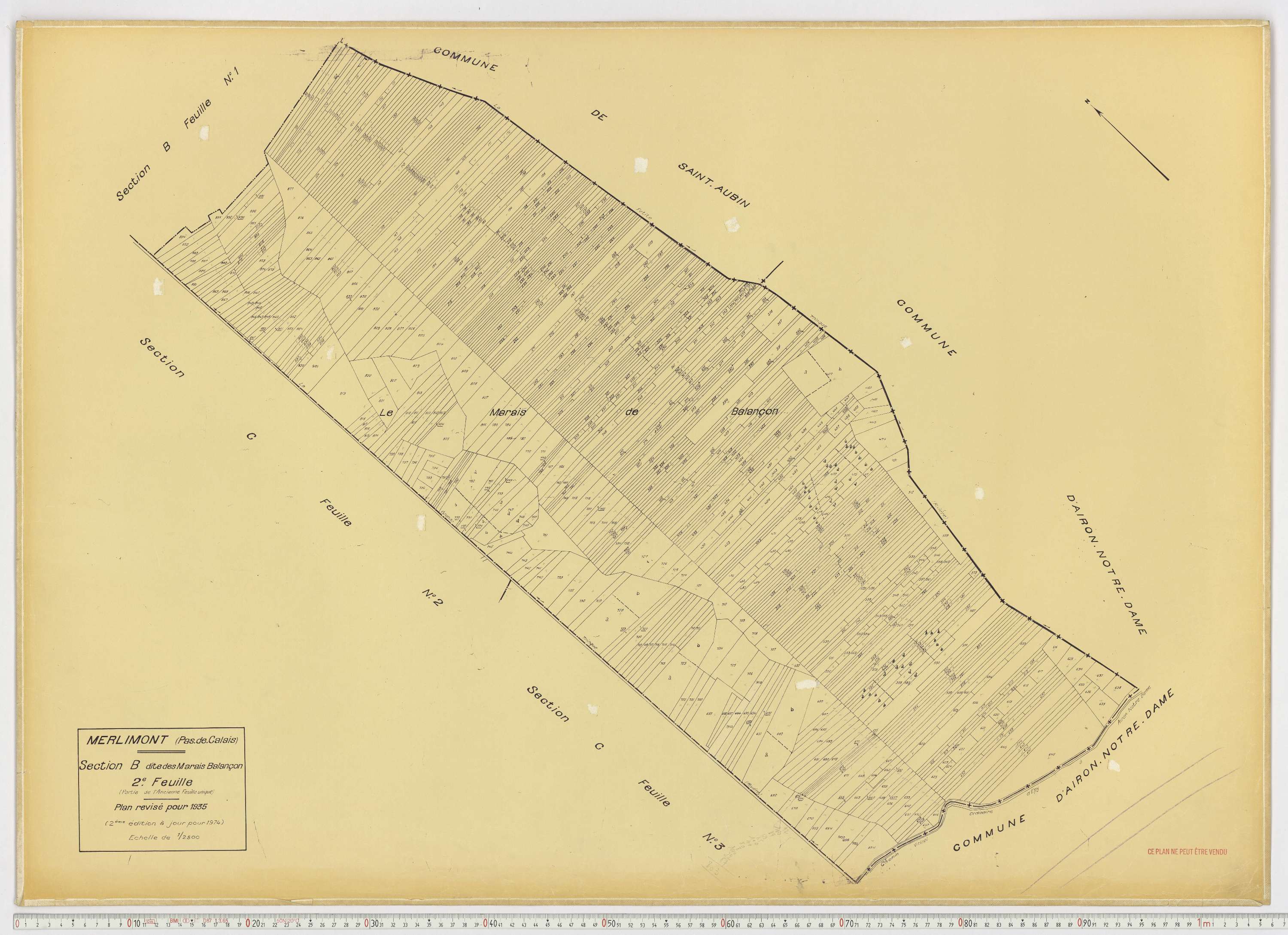Merlimont - Section B, feuille 2.