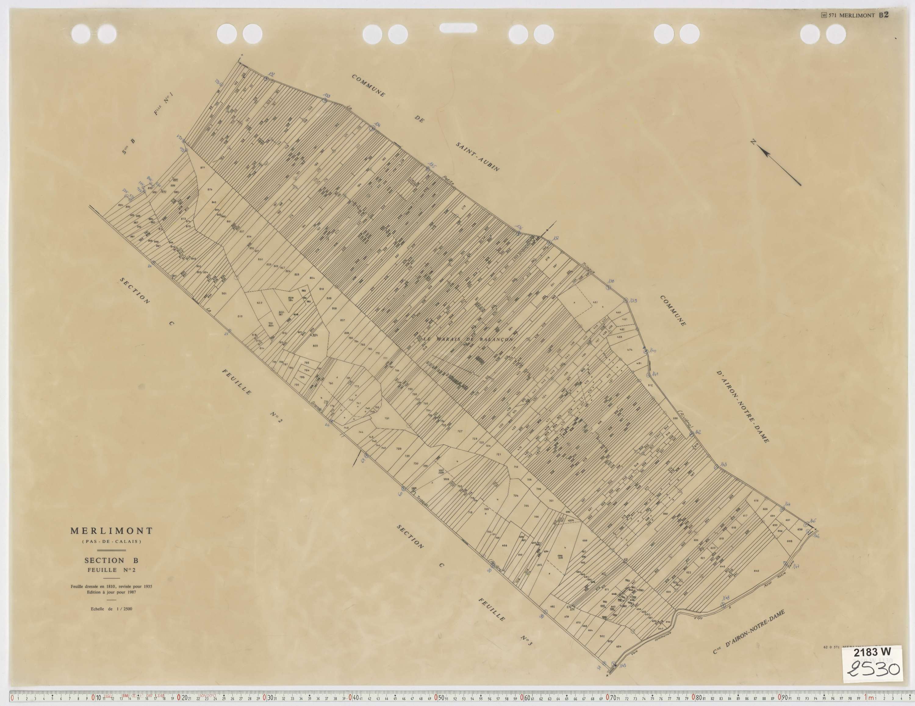 Merlimont - Section B, feuille 2.