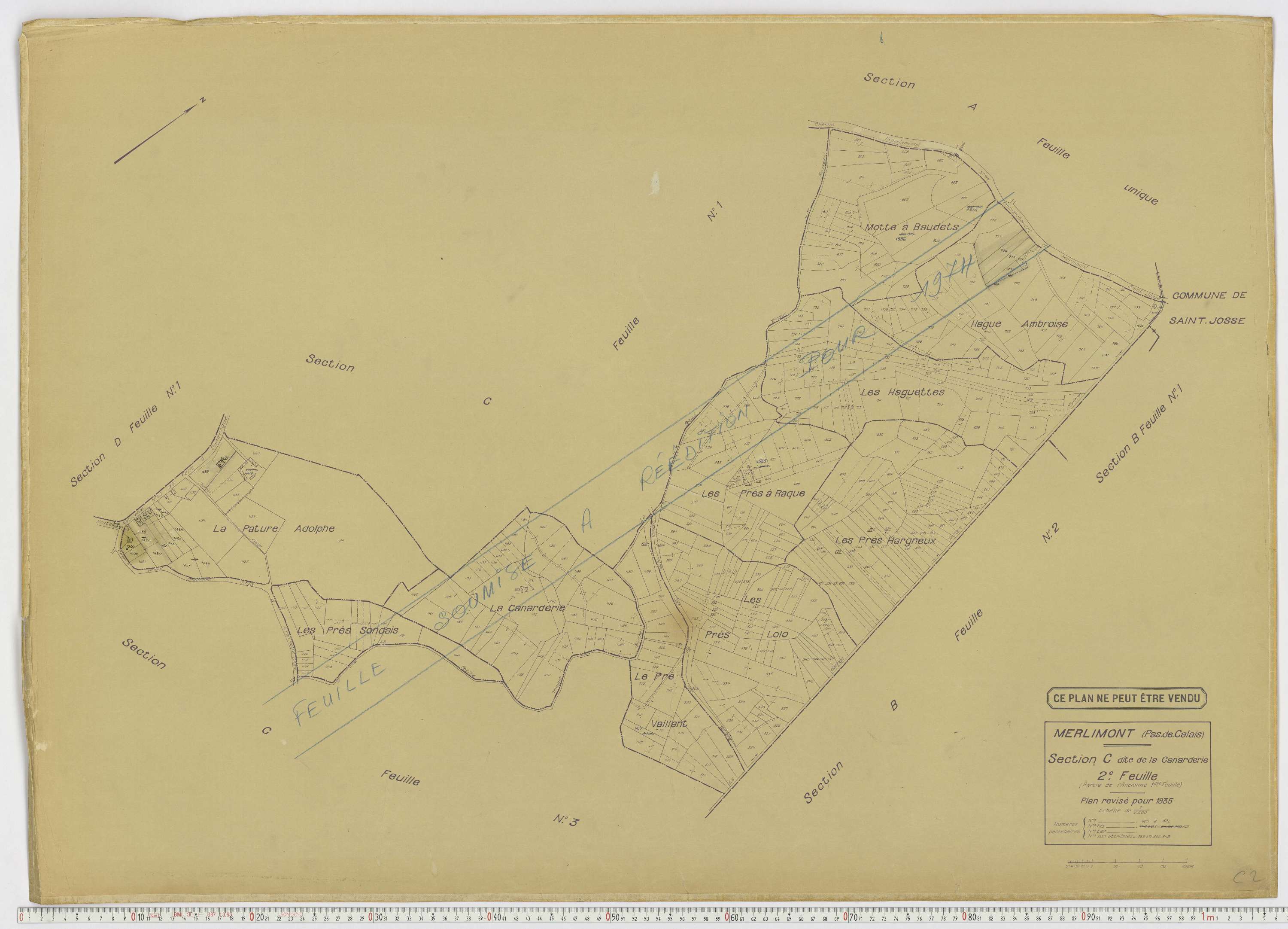 Merlimont - Section C, feuille 2.