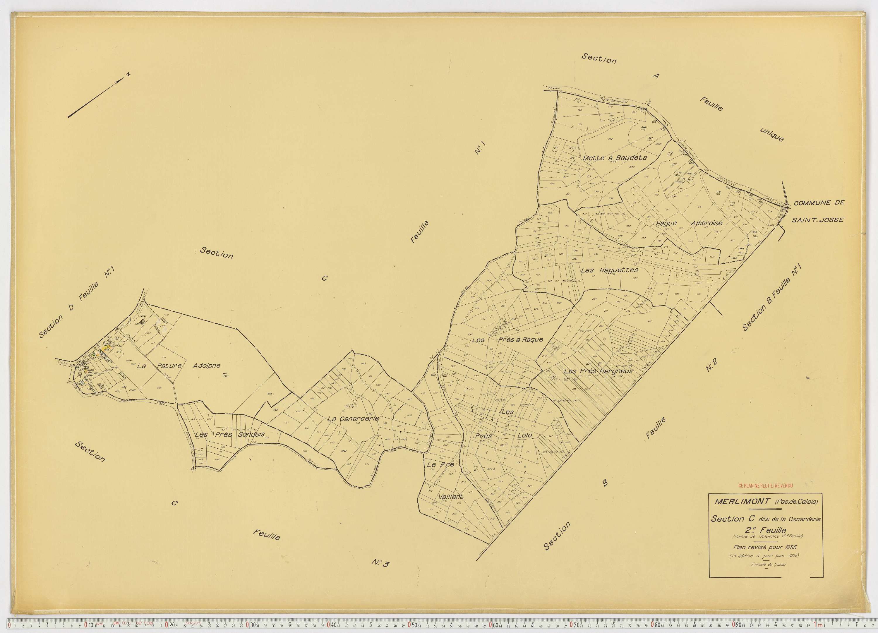 Merlimont - Section C, feuille 2.