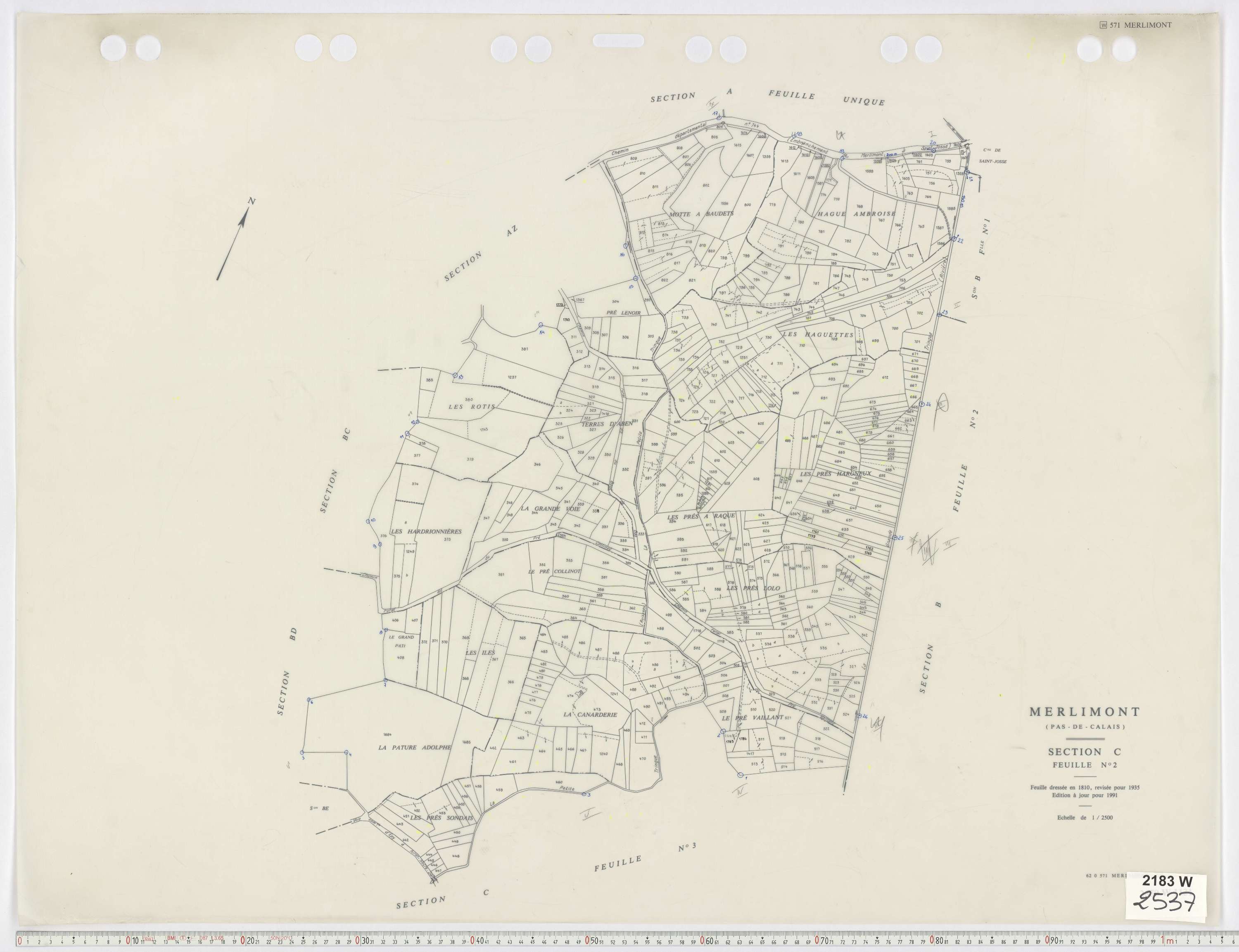 Merlimont - Section C, feuille 2.