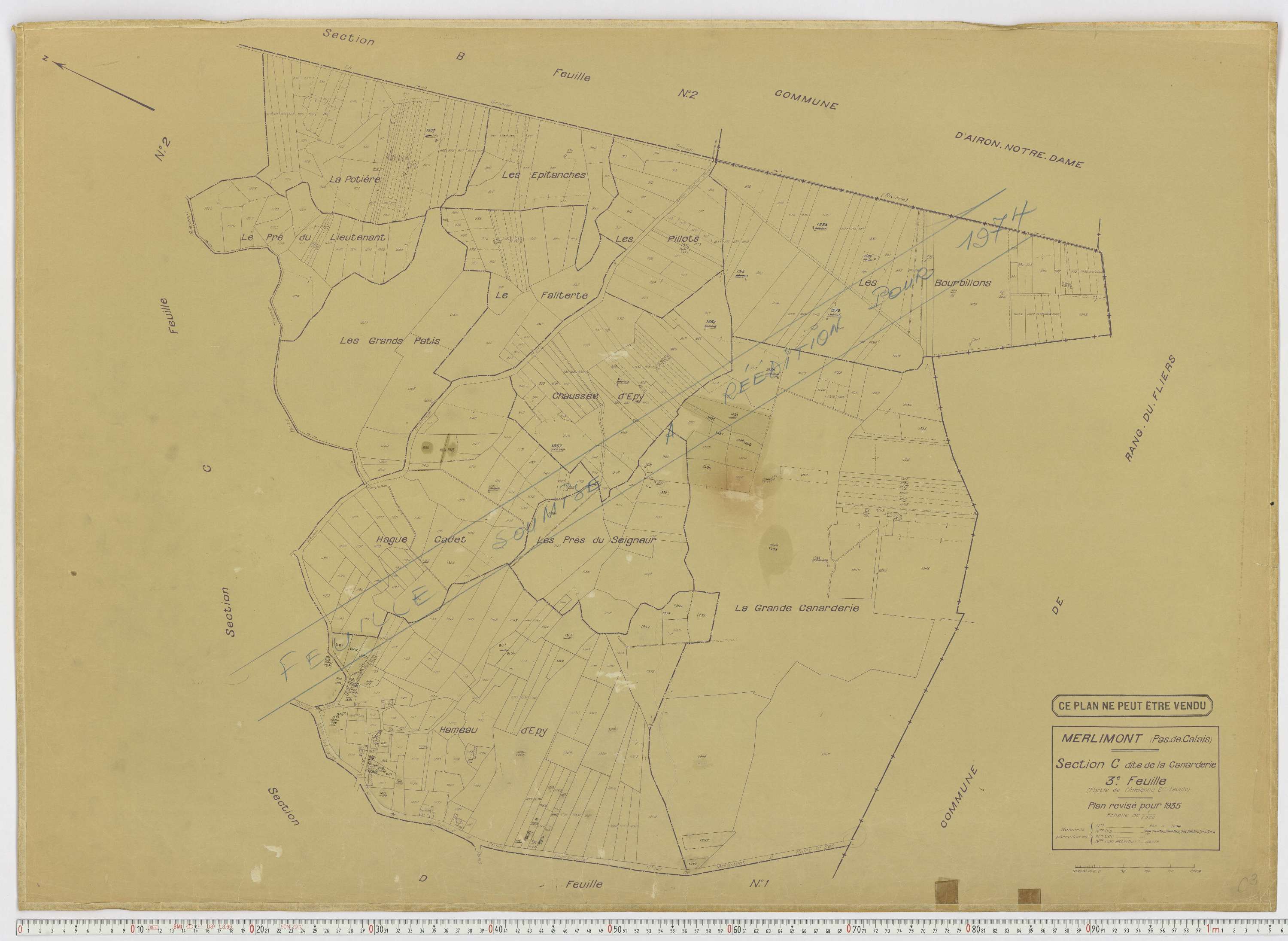 Merlimont - Section C, feuille 3.