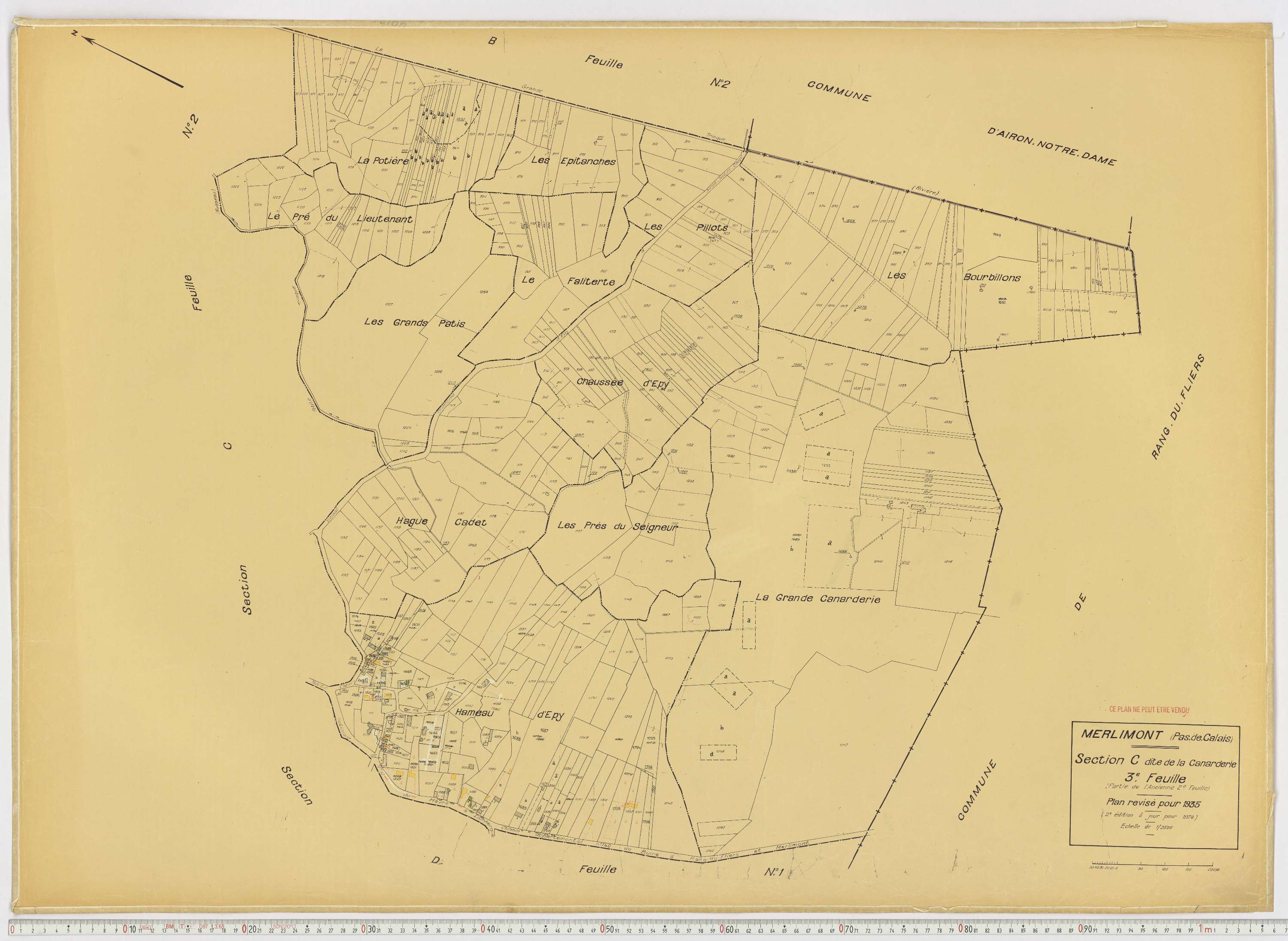 Merlimont - Section C, feuille 3.