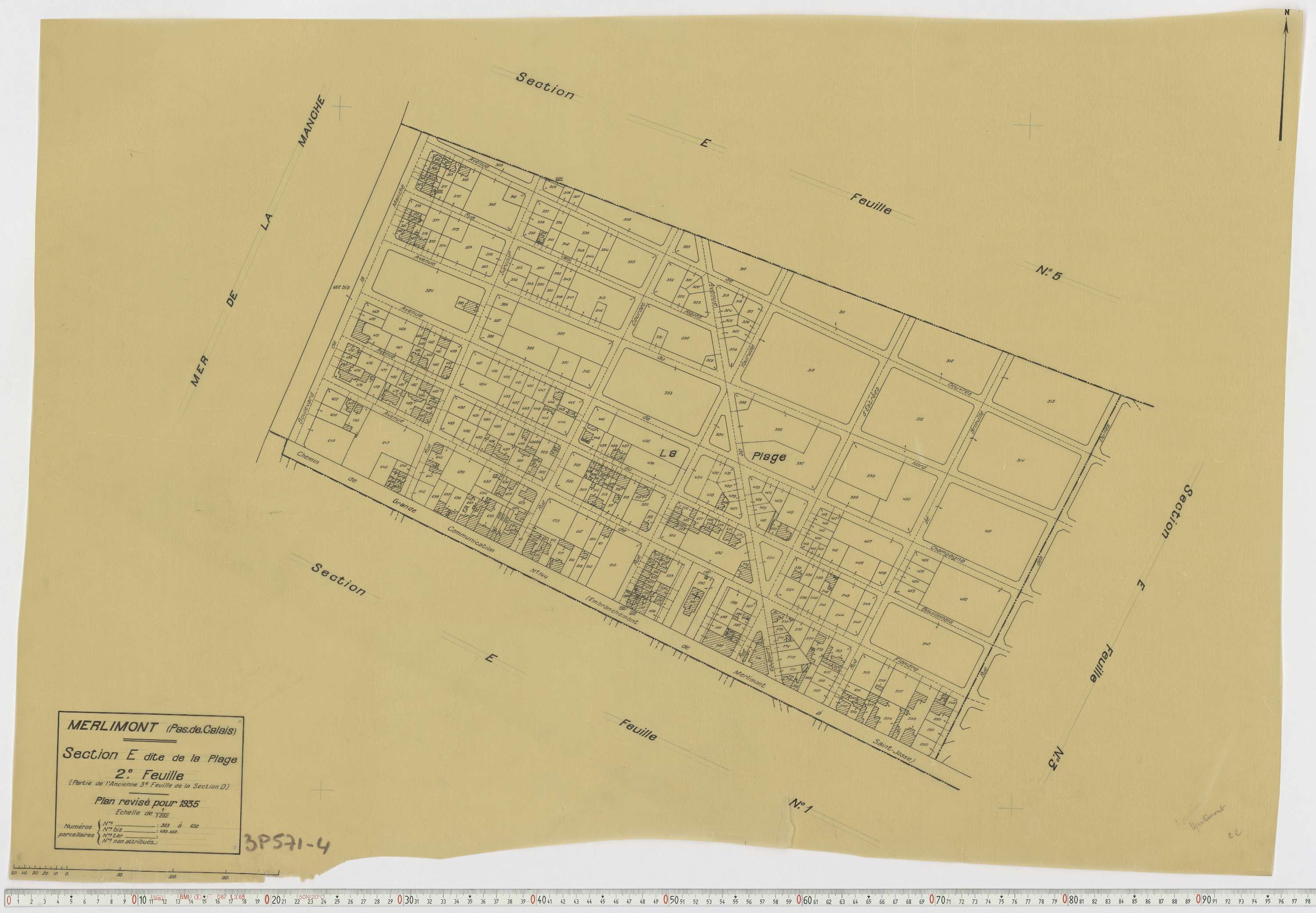 Merlimont - Section E, feuille 2.