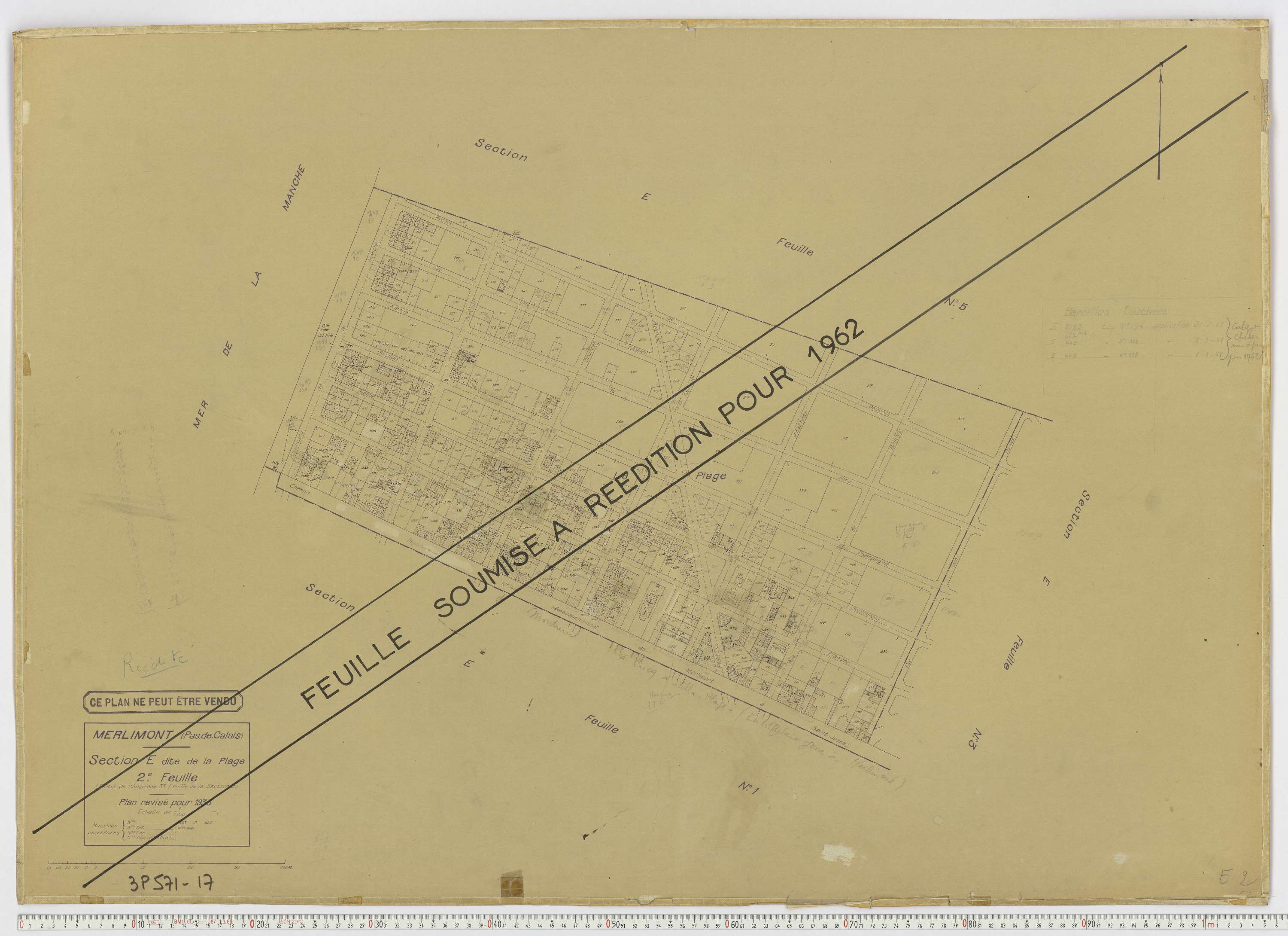 Merlimont - Section E, feuille 2.