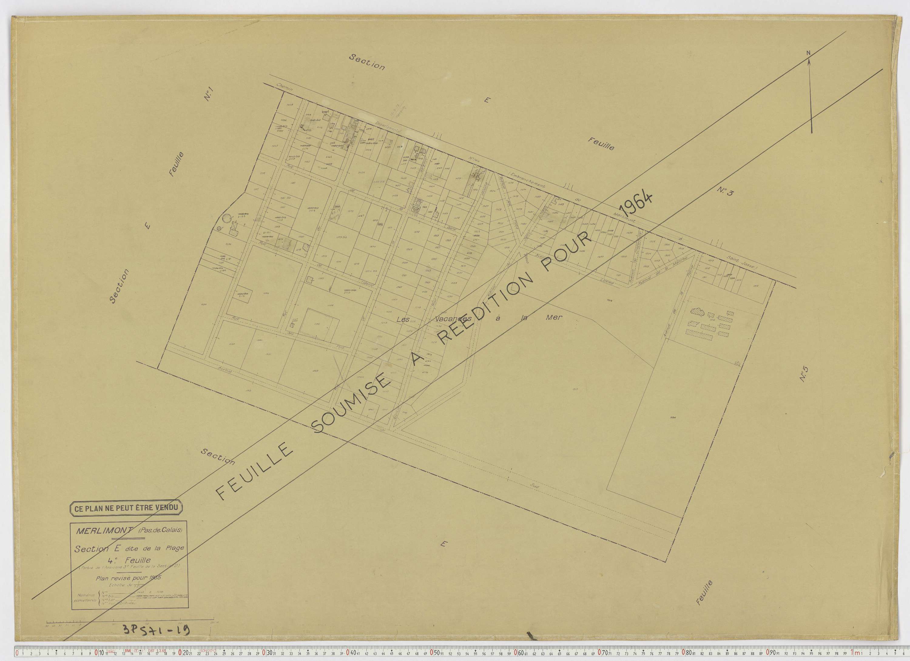 Merlimont - Section E, feuille 4.