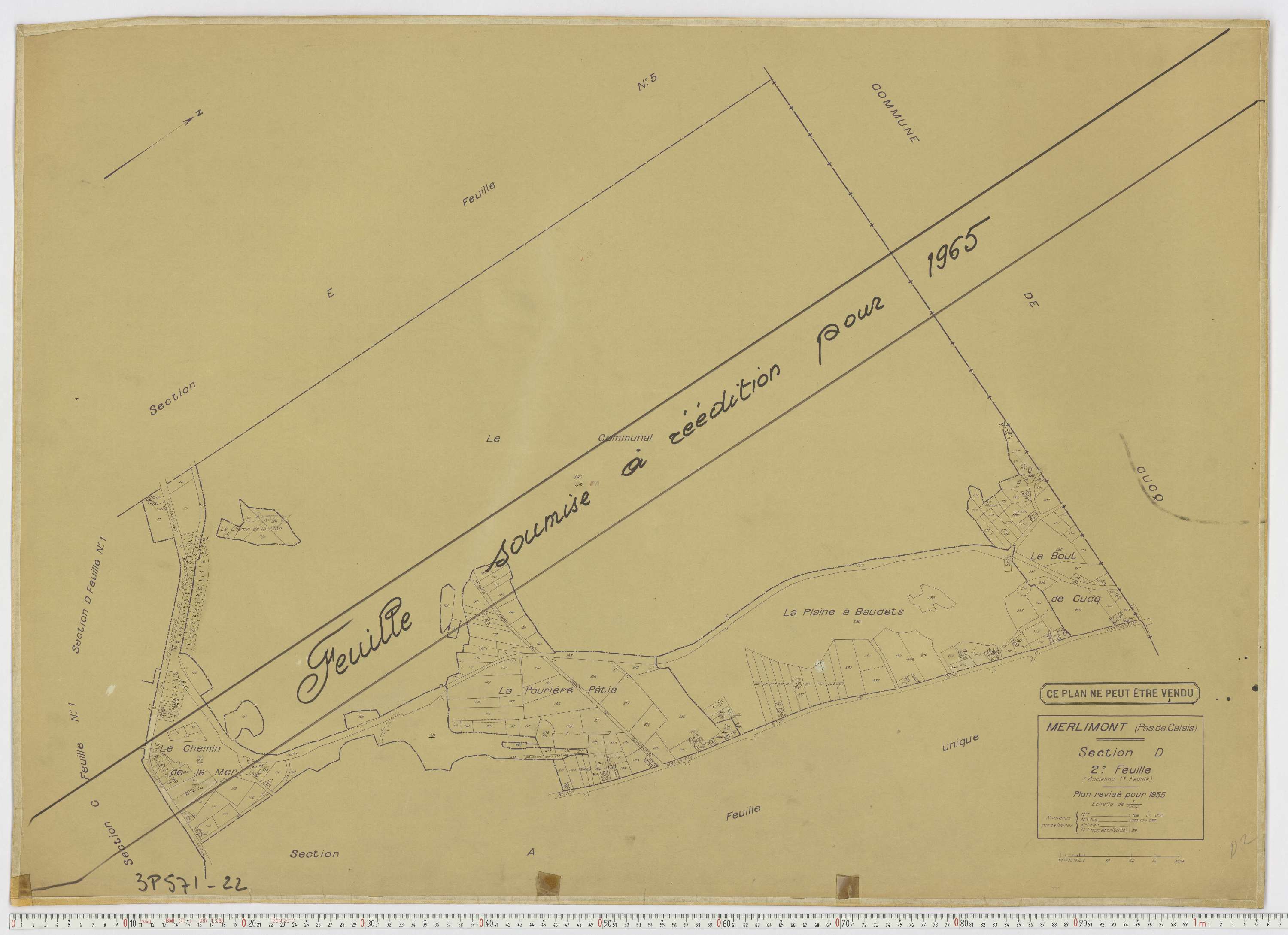 Merlimont - Section D, feuille 2.