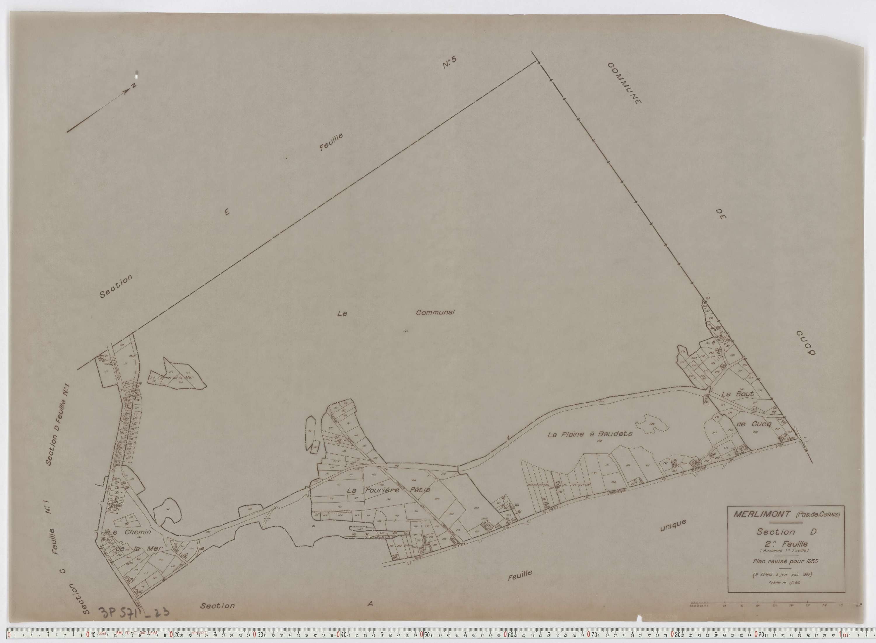 Merlimont - Section D, feuille 2.