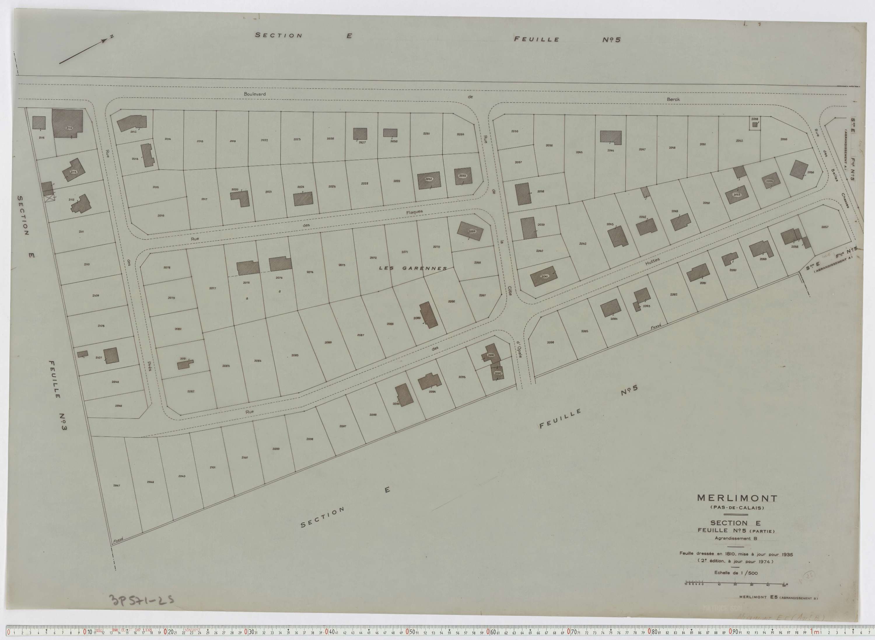 Merlimont - Section E, feuille 5.