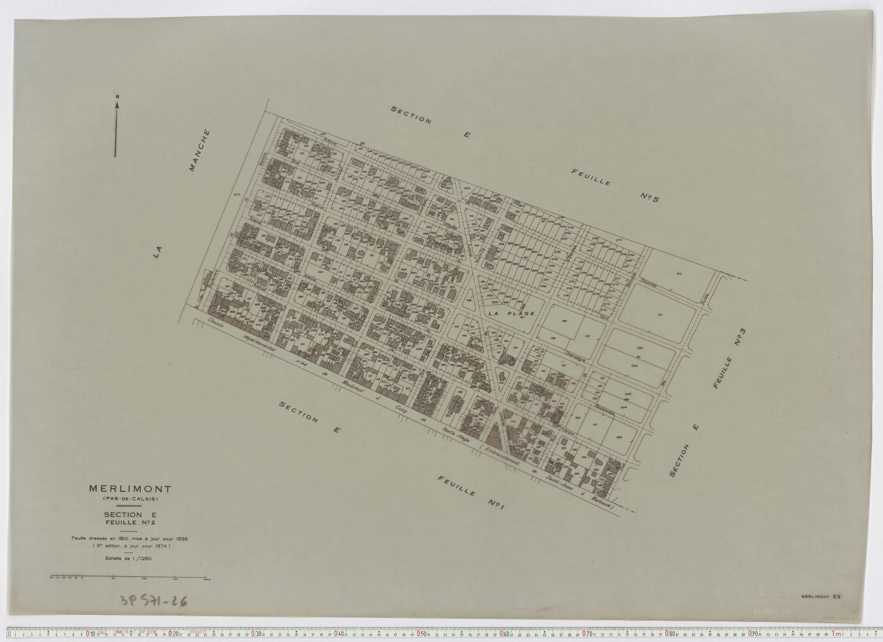 Merlimont - Section E, feuille 2.