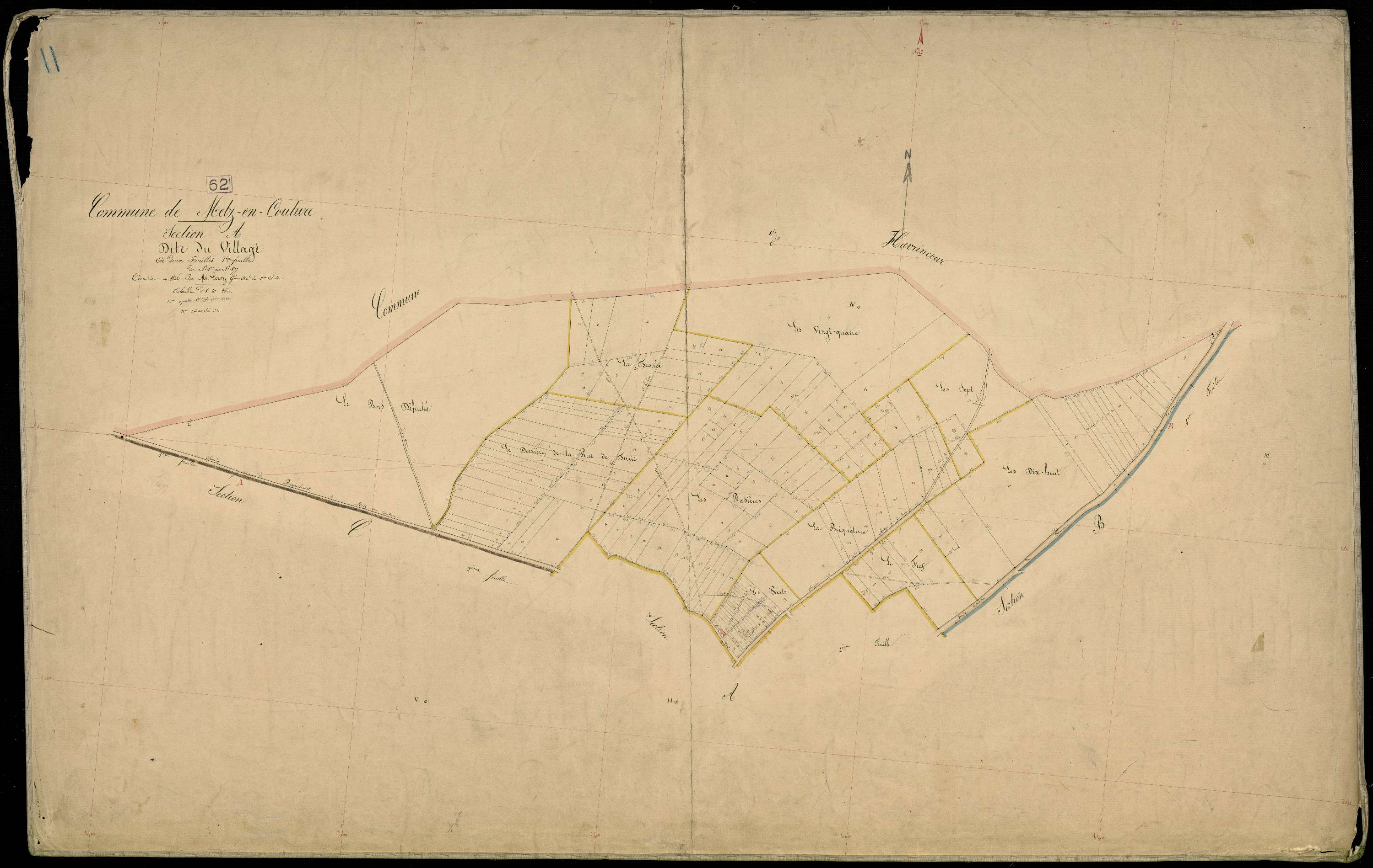 Metz-en-Couture - Section A, 1re feuille