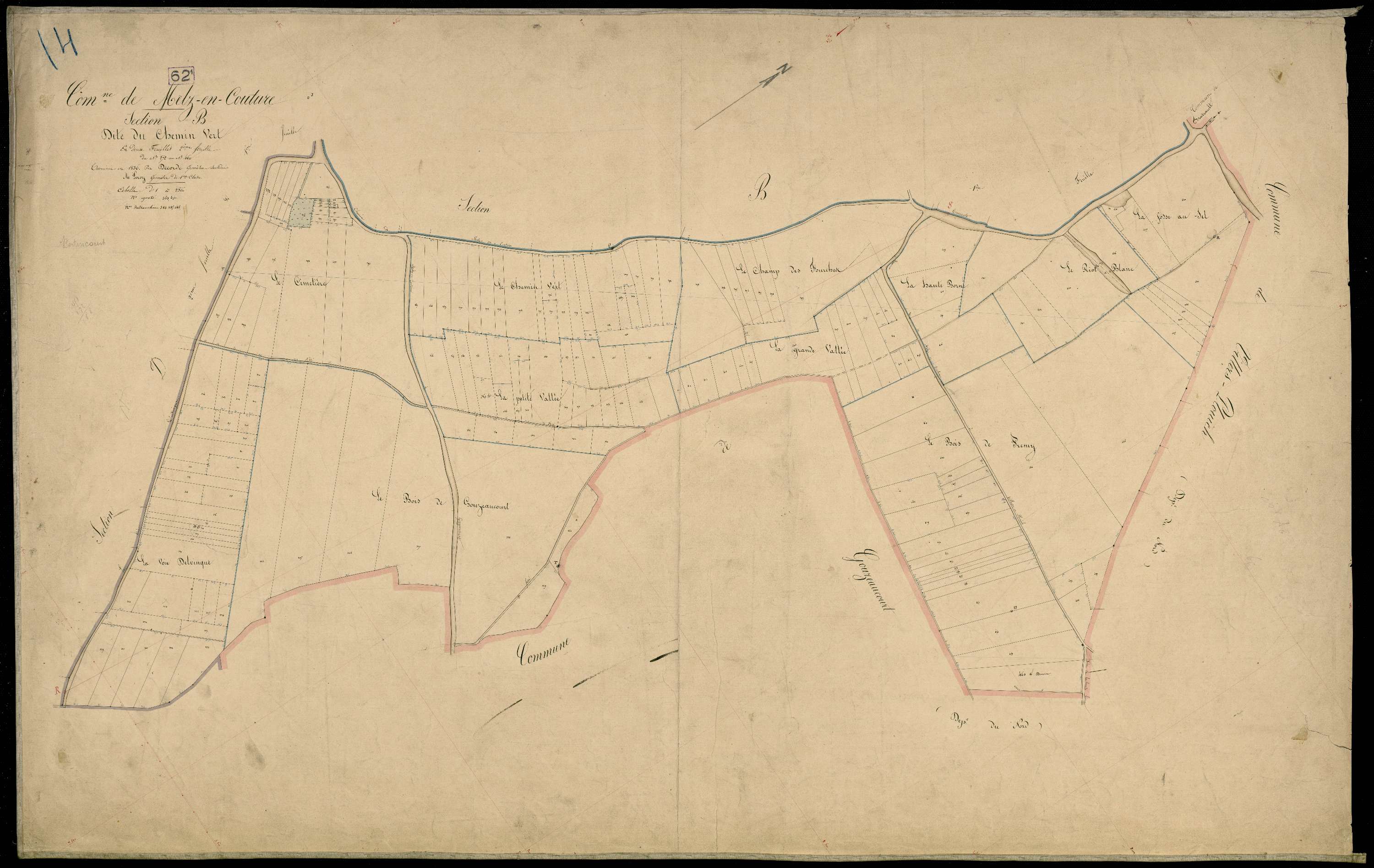 Metz-en-Couture - Section B, 2e feuille