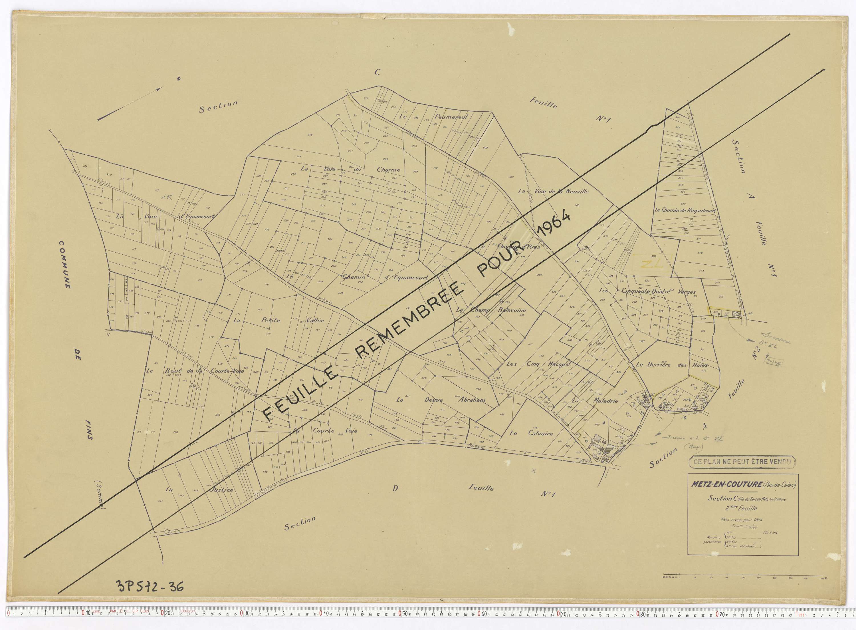 Metz-en-Couture - Section C, feuille 2.