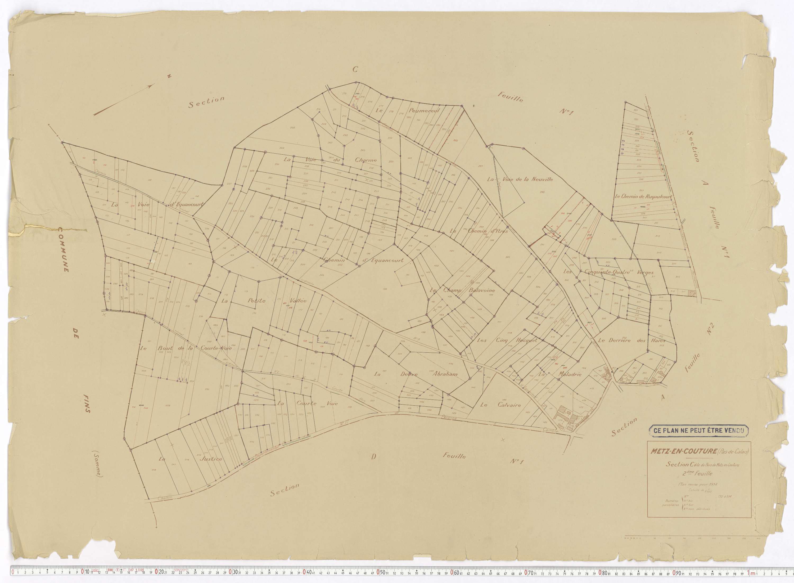 Metz-en-Couture - Section C, feuille 2.