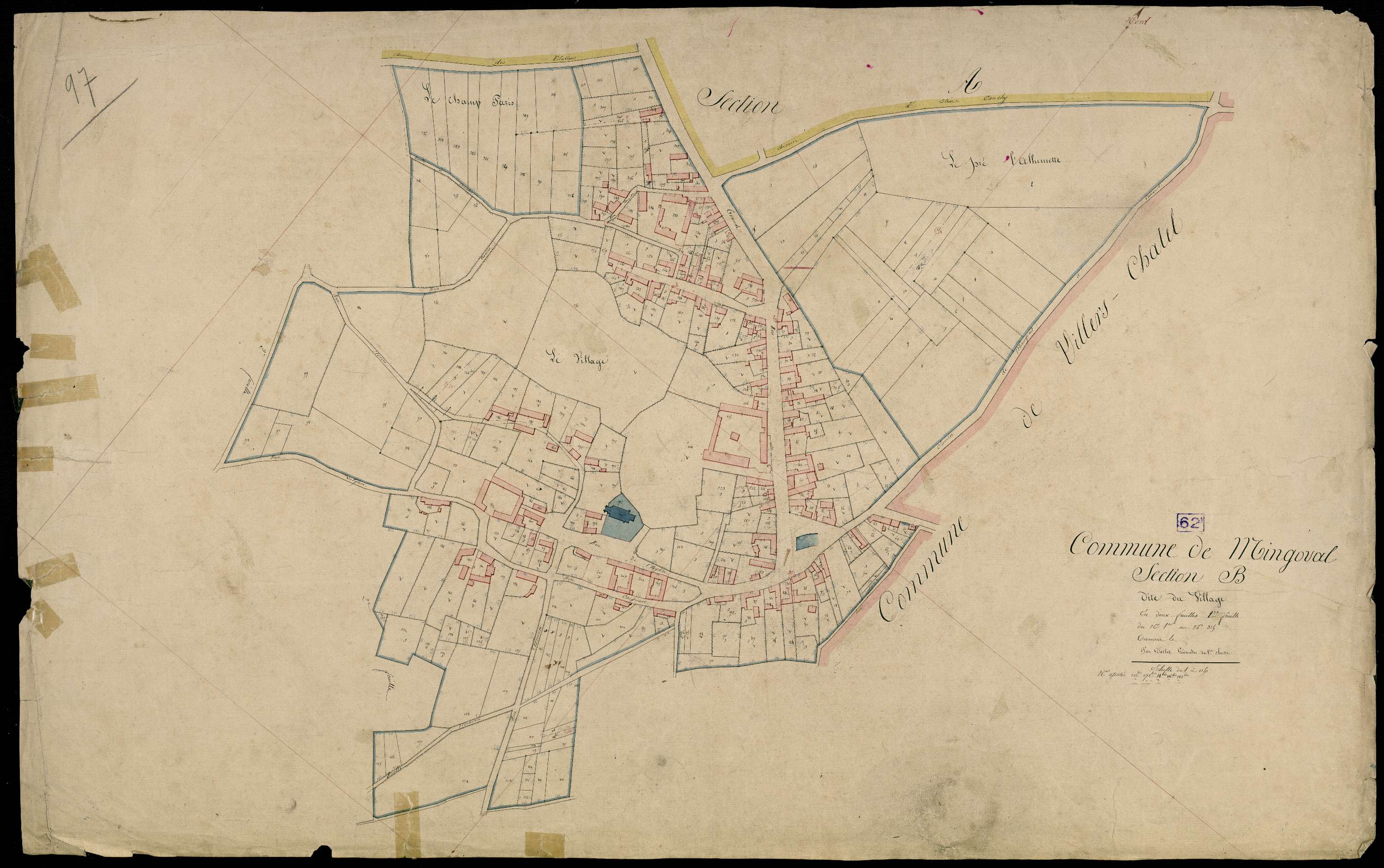 Mingoval - Section B, 1re feuille