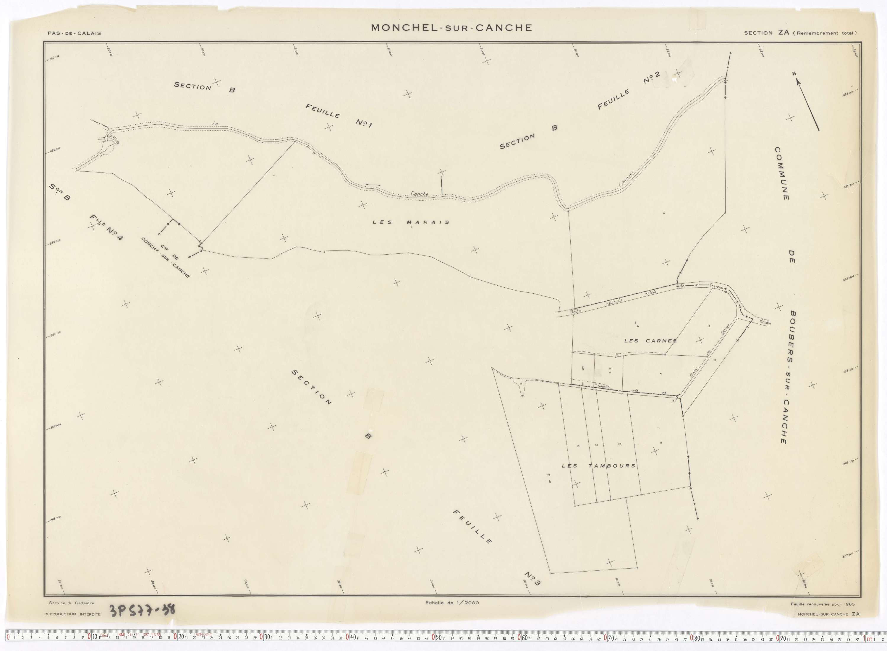 Monchel-sur-Canche - Section ZA.