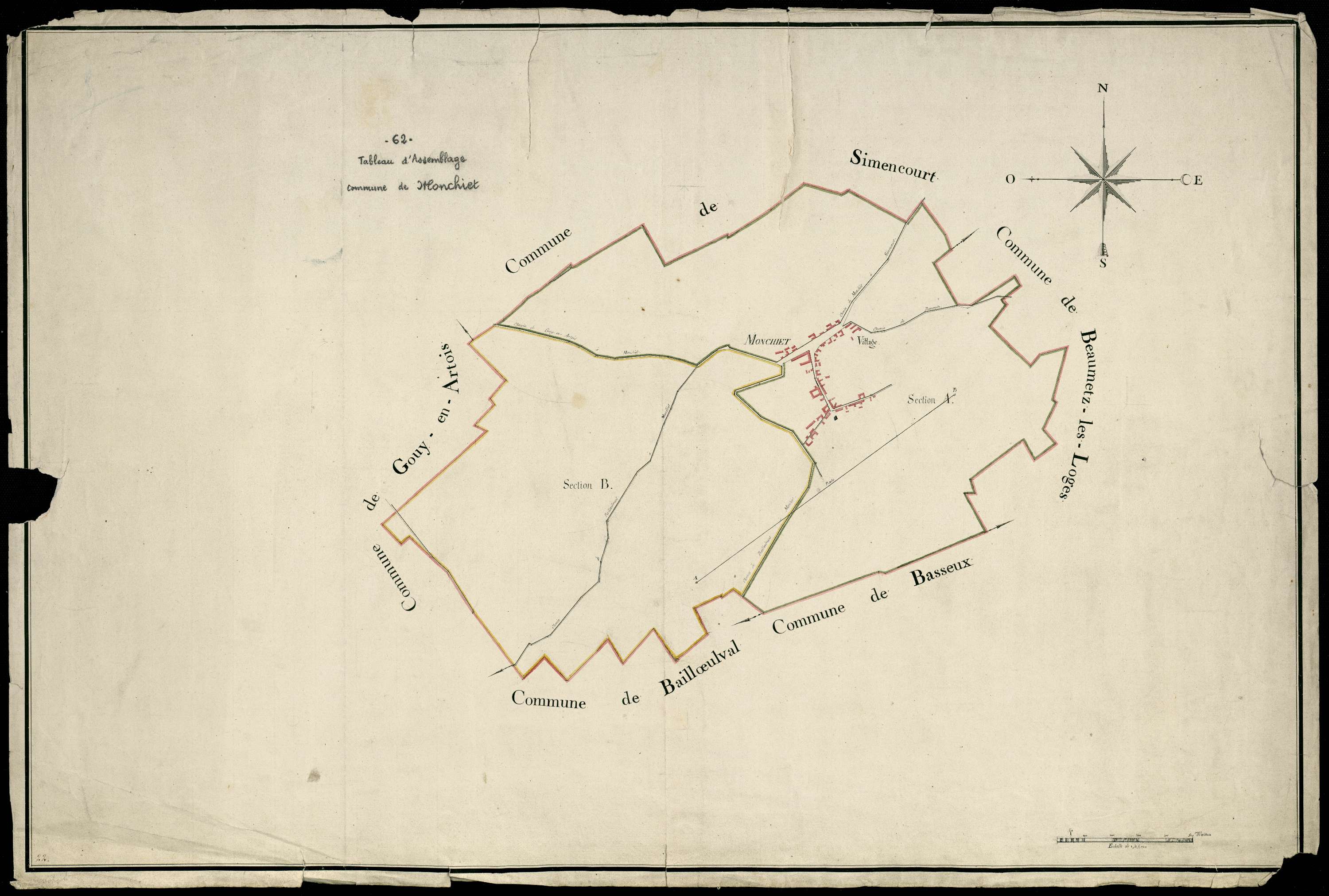 Monchiet - Tableau d'assemblage